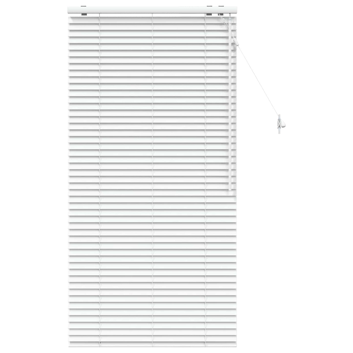 vidaXL Βενετσιάνικη Σκίαση Λευκό 95 x 160 εκ. 35 mm