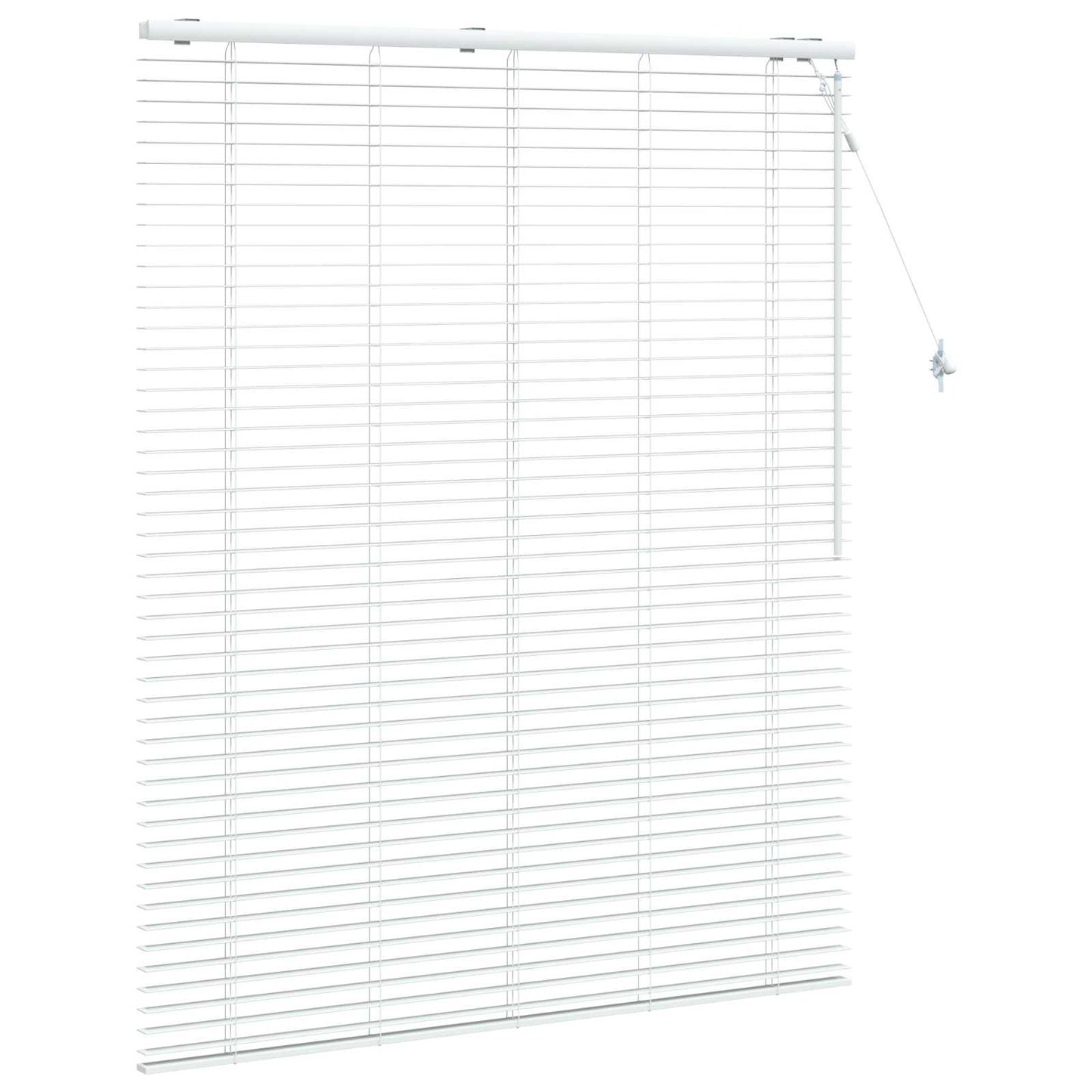 vidaXL Βενετσιάνικη Σκίαση Λευκό 135 x 160 εκ. 35 mm