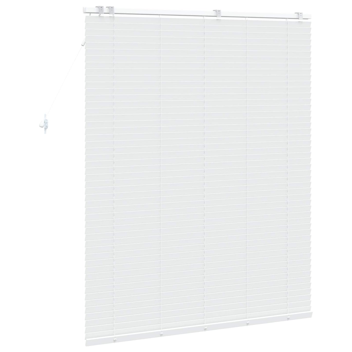 vidaXL Βενετσιάνικη Σκίαση Λευκό 135 x 160 εκ. 35 mm