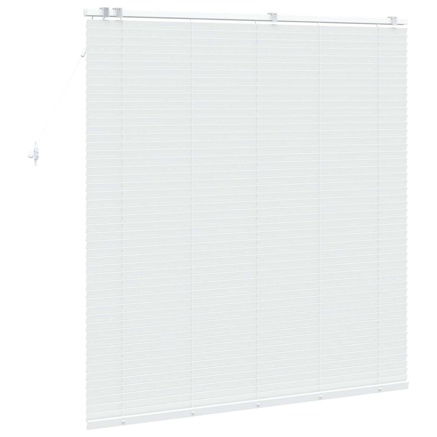 vidaXL Βενετσιάνικη Σκίαση Λευκό 155 x 160 εκ. 35 mm