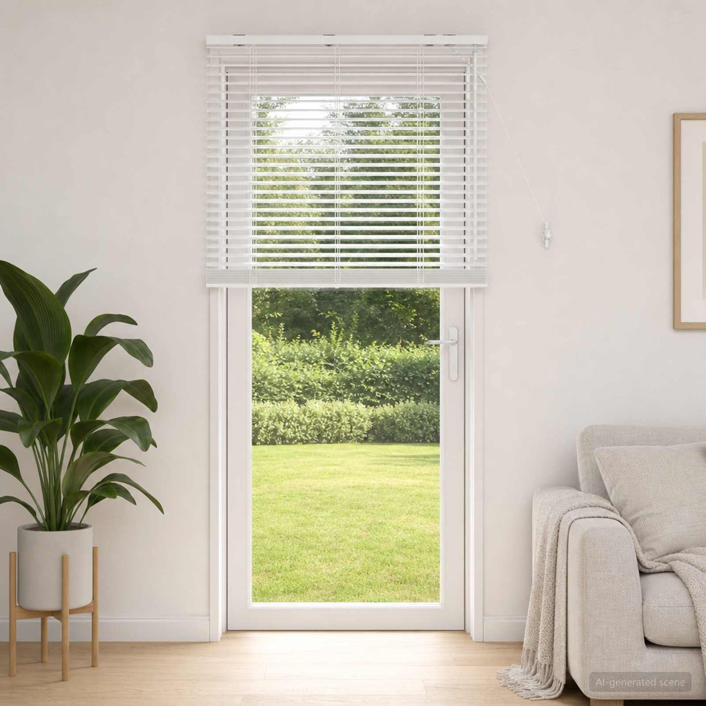 vidaXL Βενετσιάνικη Σκίαση Λευκό 85 x 250 cm 35 mm