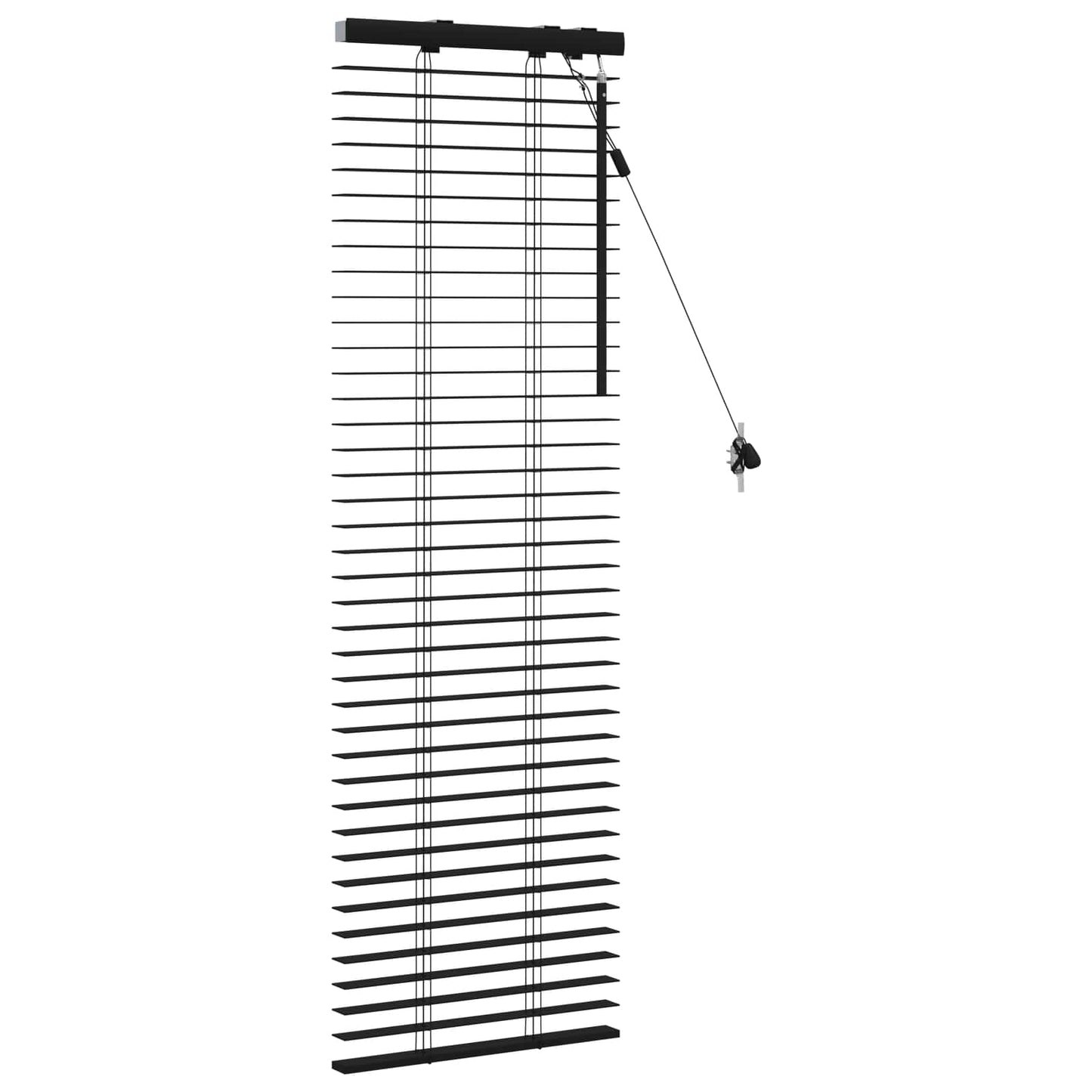 vidaXL Βενετσιάνικη Σκίαση Μαύρο 50 x 130 εκ 35 mm
