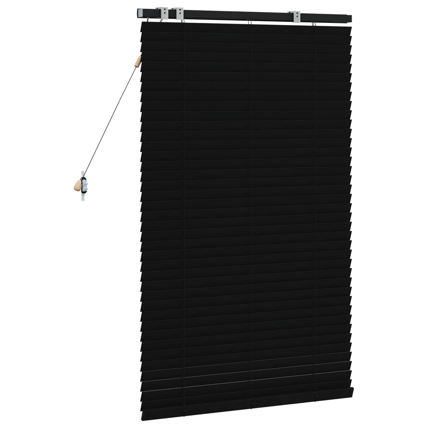 vidaXL Βενετσιάνικη Σκίαση Μαύρο 80 x 130 εκ 35 mm