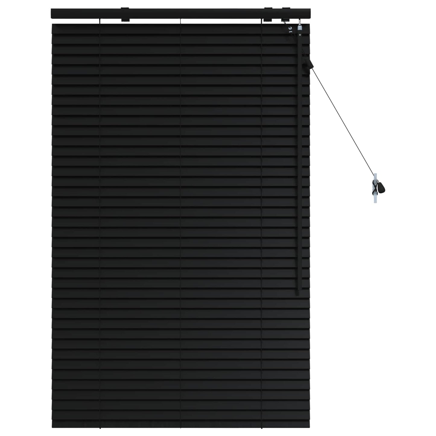 vidaXL Βενετσιάνικη Σκίαση Μαύρο 90 x 130 εκ 35 mm