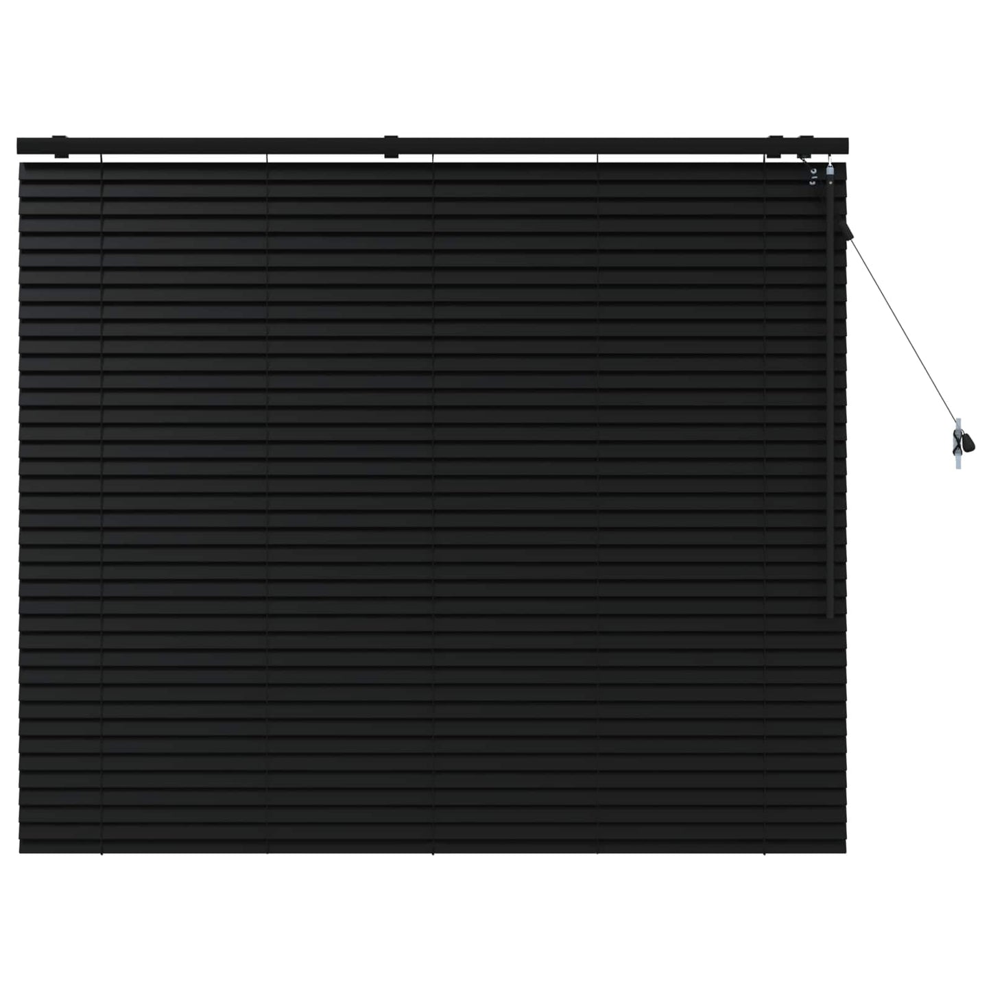 vidaXL Βενετσιάνικη Σκίαση Μαύρο 125 x 130 εκ 35 mm