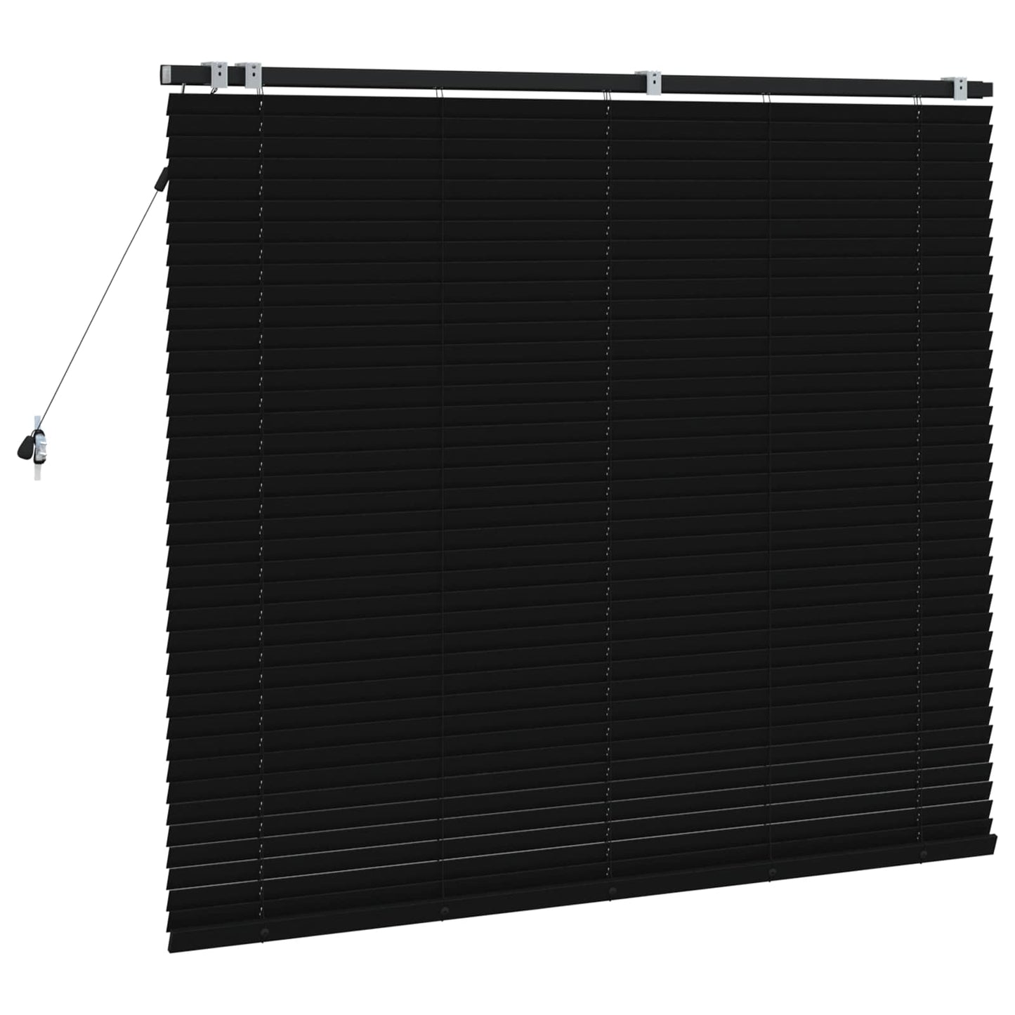 vidaXL Βενετσιάνικη Σκίαση Μαύρο 150 x 130 εκ 35 mm