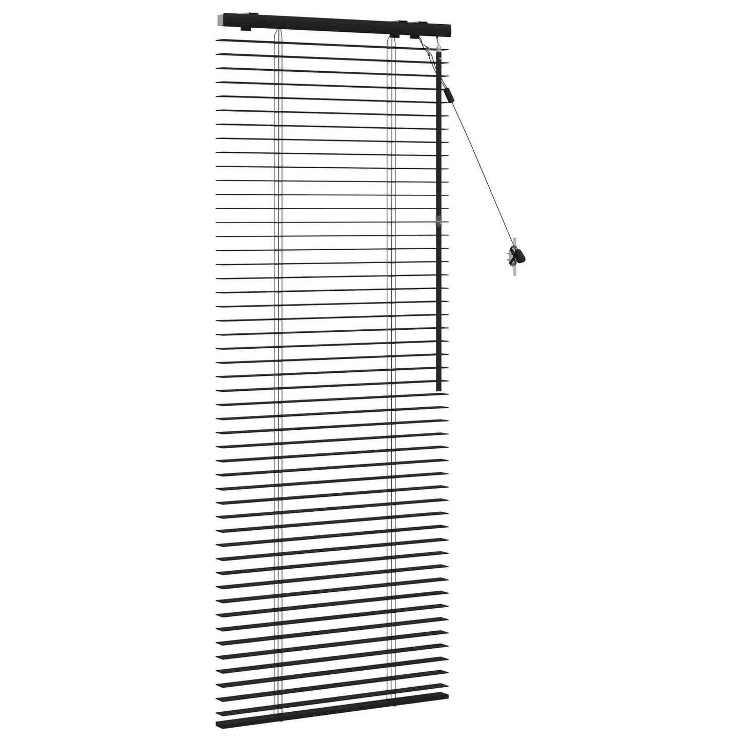 vidaXL Βενετσιάνικη Σκίαση Μαύρο 65 x 160 εκ. 35 mm
