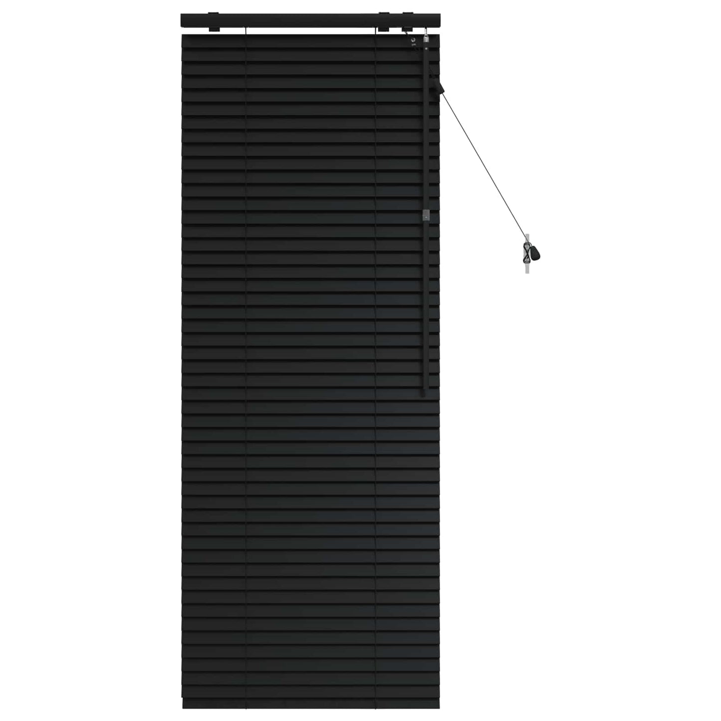vidaXL Βενετσιάνικη Σκίαση Μαύρο 65 x 160 εκ. 35 mm