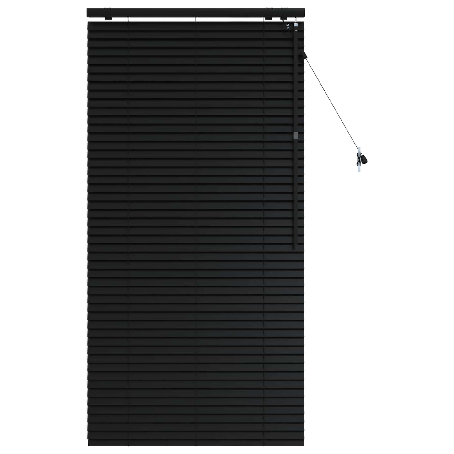 vidaXL Βενετσιάνικη Σκίαση Μαύρο 70 x 160 εκ. 35 mm