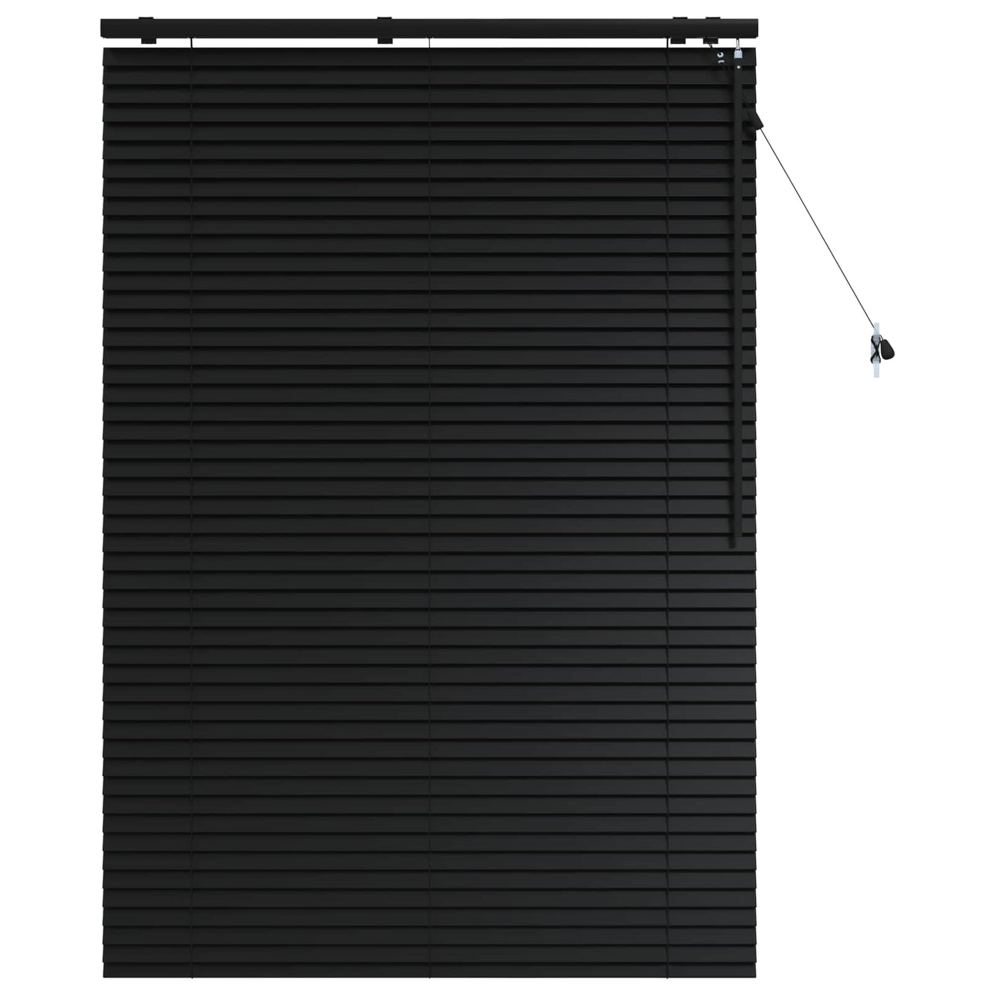 vidaXL Βενετσιάνικη Σκίαση Μαύρο 110 x 160 cm 35 mm