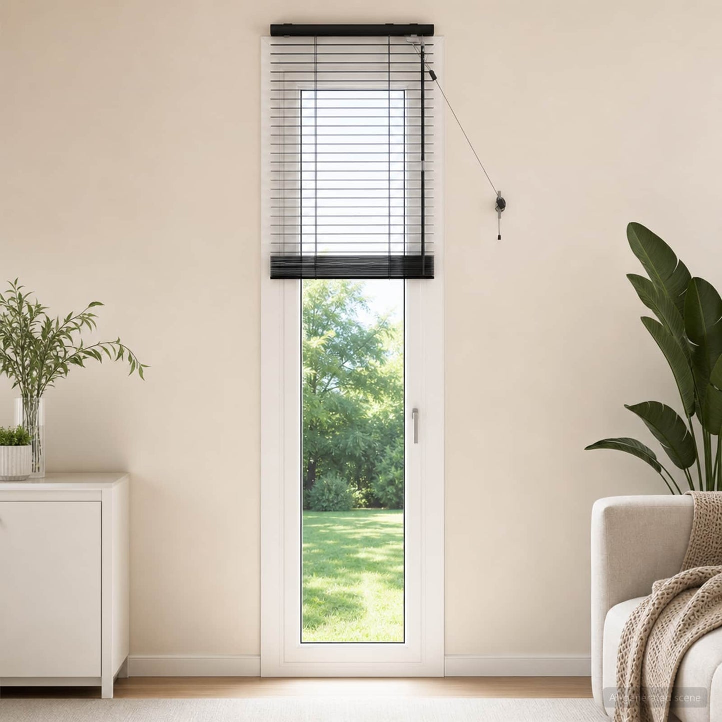vidaXL Βενετσιάνικη Σκίαση Μαύρο 40 x 250 εκ. 35 mm