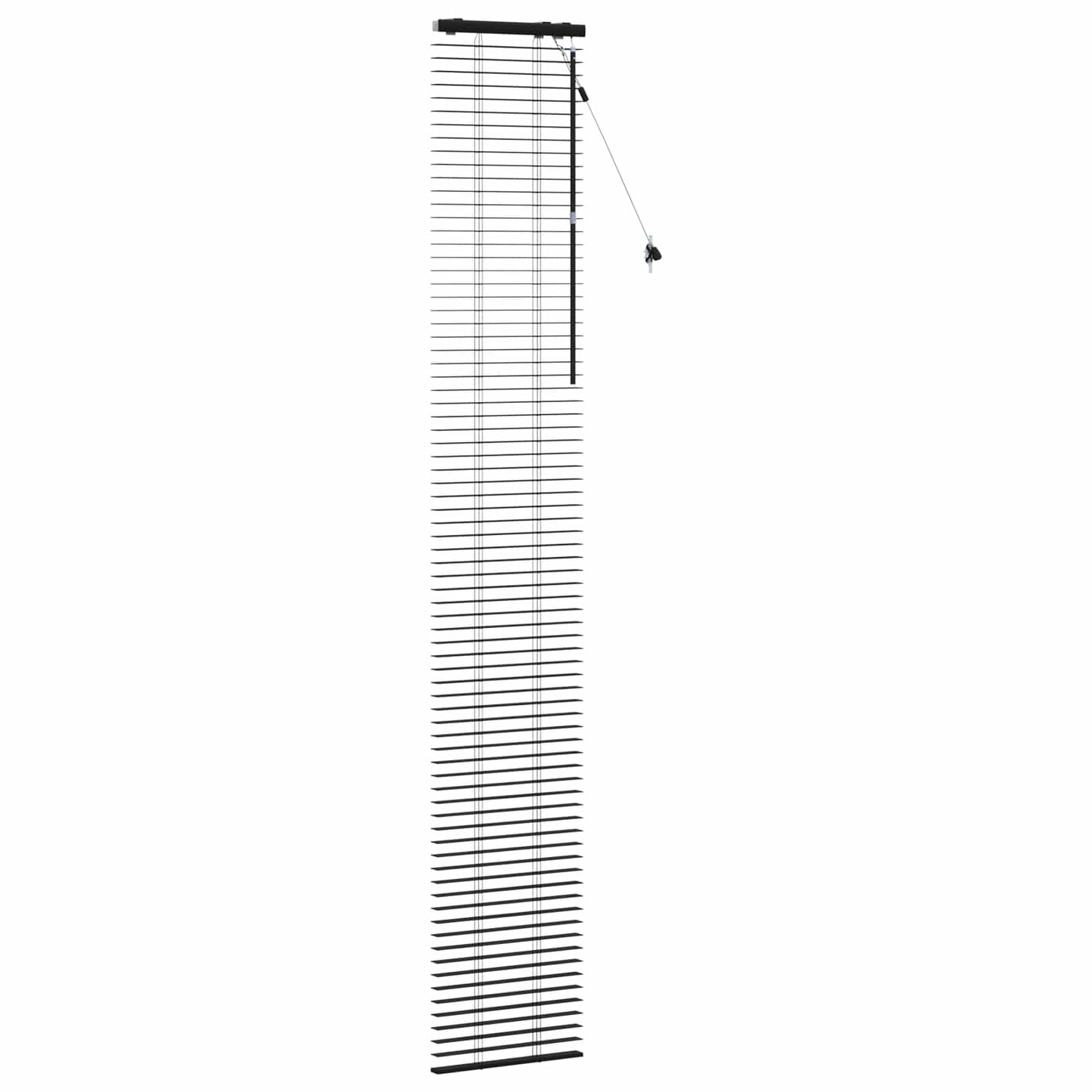 vidaXL Βενετσιάνικη Σκίαση Μαύρο 50 x 250 εκ. 35 mm