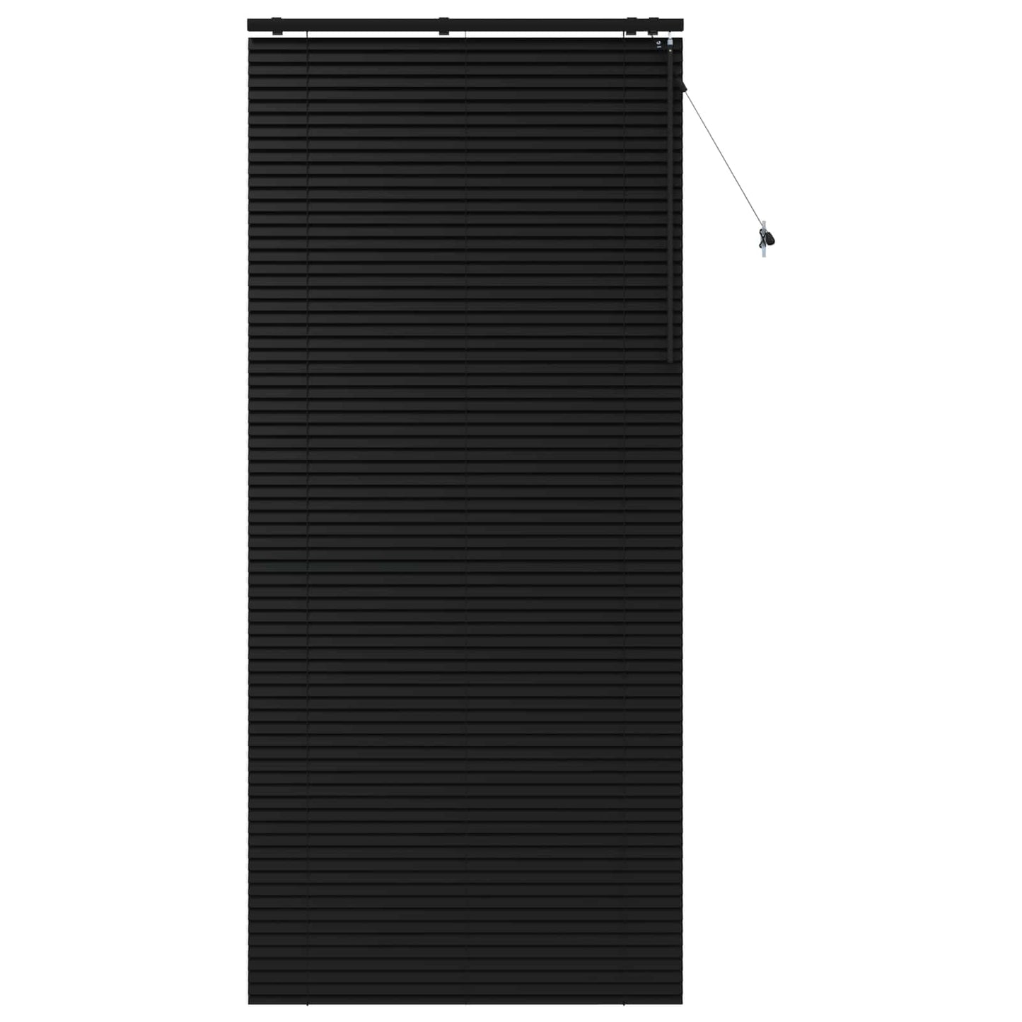 vidaXL Βενετσιάνικη Σκίαση Μαύρο 115 x 250 εκ. 35 mm