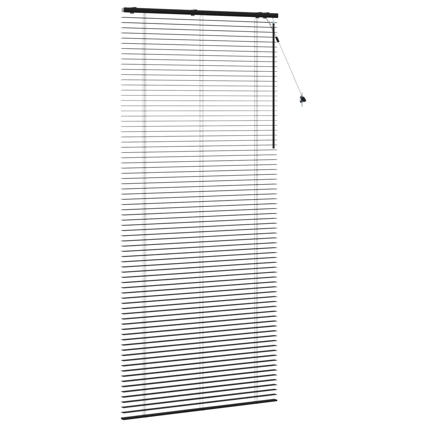 vidaXL Βενετσιάνικη Σκίαση Μαύρο 120 x 250 cm 35 mm