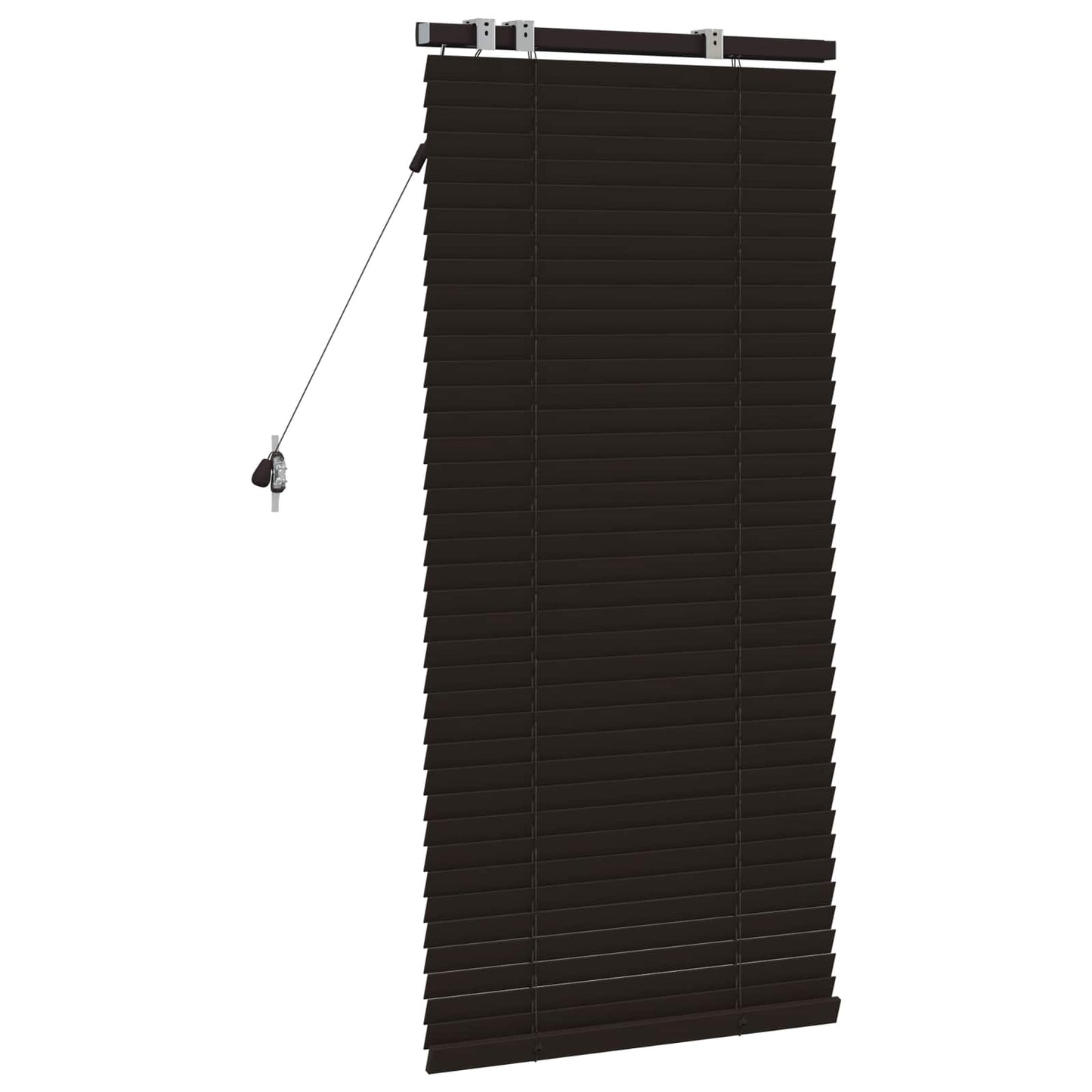 vidaXL Βενετσιάνικη Σκίαση Σκούρο Καφέ 55 x 130 εκ 35 mm