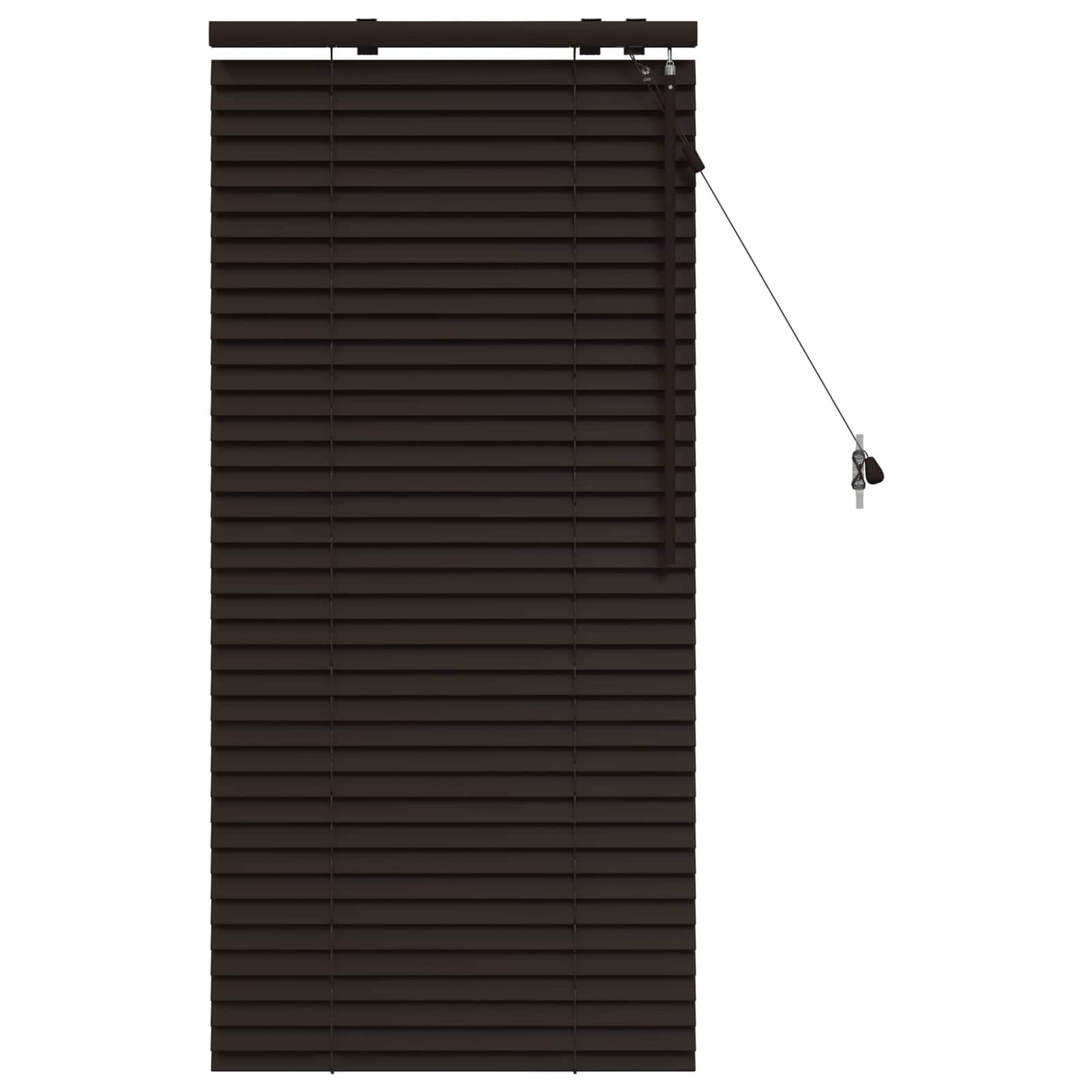 vidaXL Βενετσιάνικη Σκίαση Σκούρο Καφέ 60 x 130 cm 35 mm