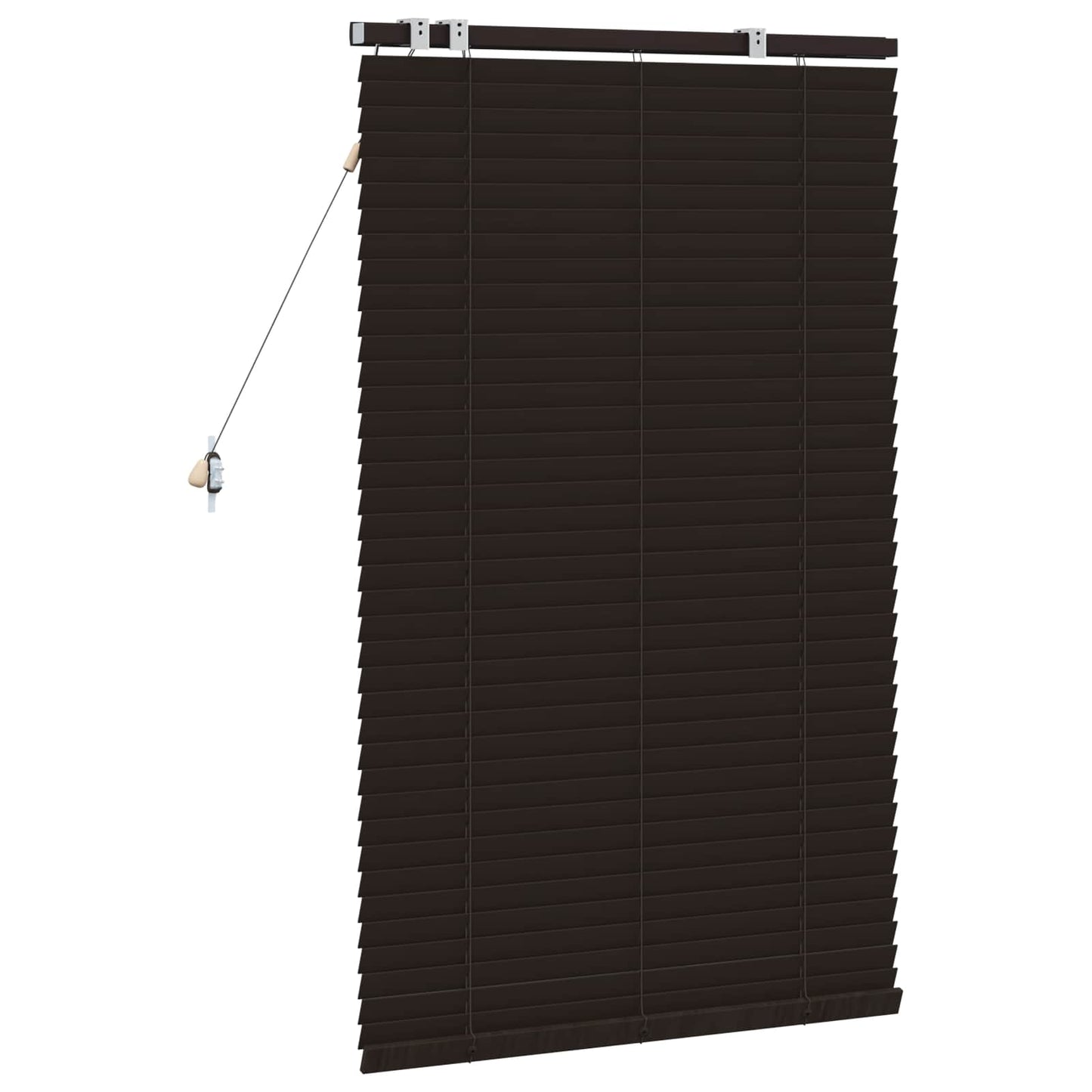 vidaXL Βενετσιάνικη Σκίαση Σκούρο Καφέ 70 x 130 εκ 35 mm