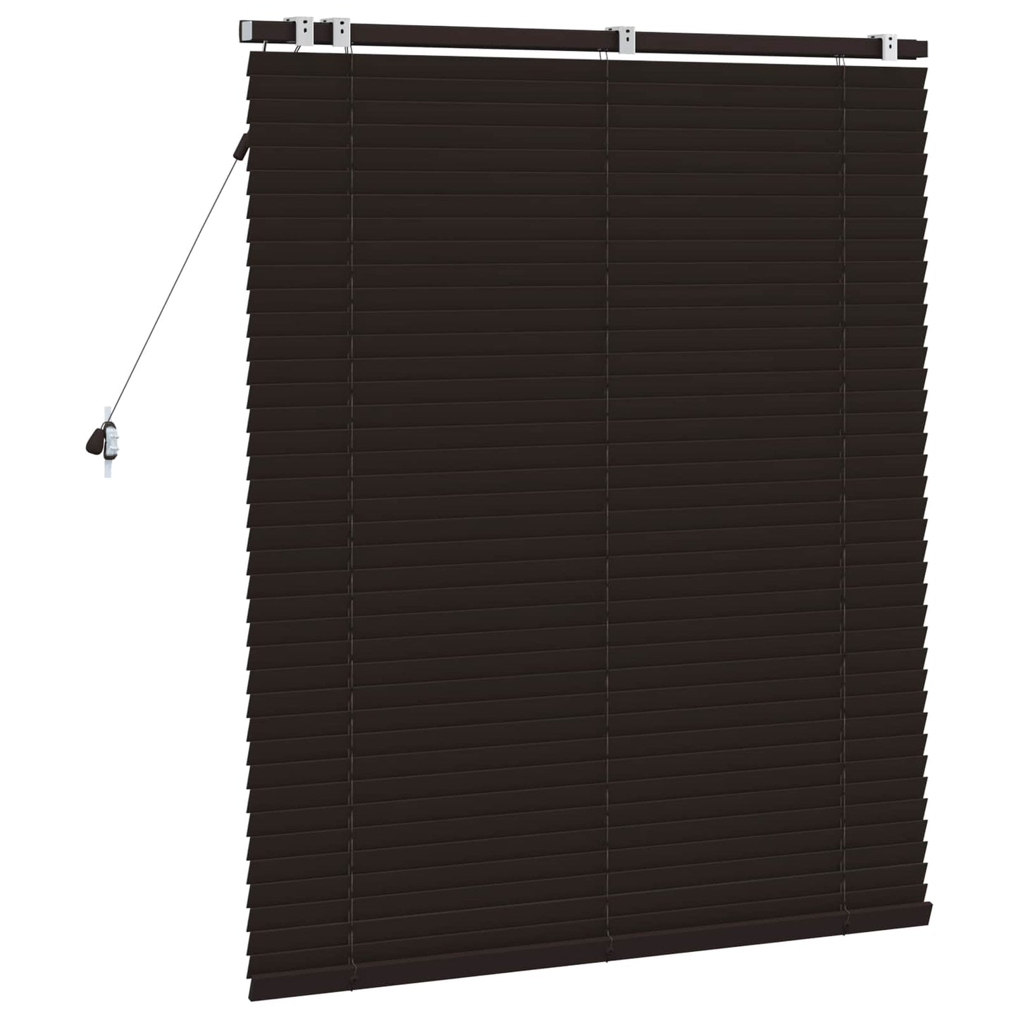 vidaXL Βενετσιάνικη Σκίαση Σκούρο Καφέ 105 x 130 cm 35 mm