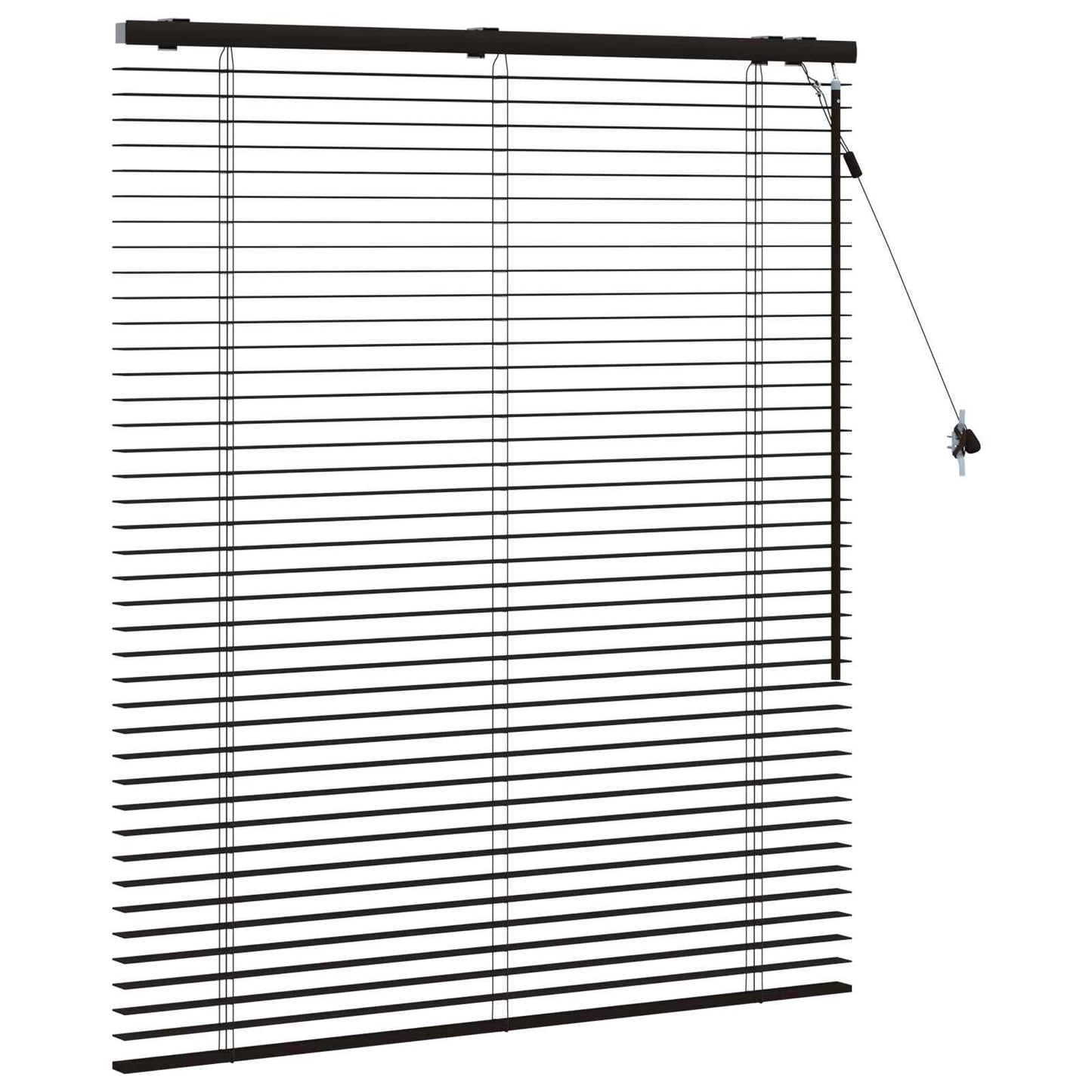 vidaXL Βενετσιάνικη Σκίαση Σκούρο Καφέ 120 x 130 εκ 35 mm