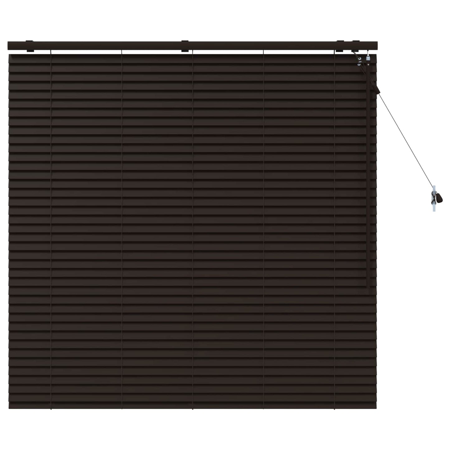 vidaXL Βενετσιάνικη Σκίαση Σκούρο Καφέ 135 x 130 εκ 35 mm