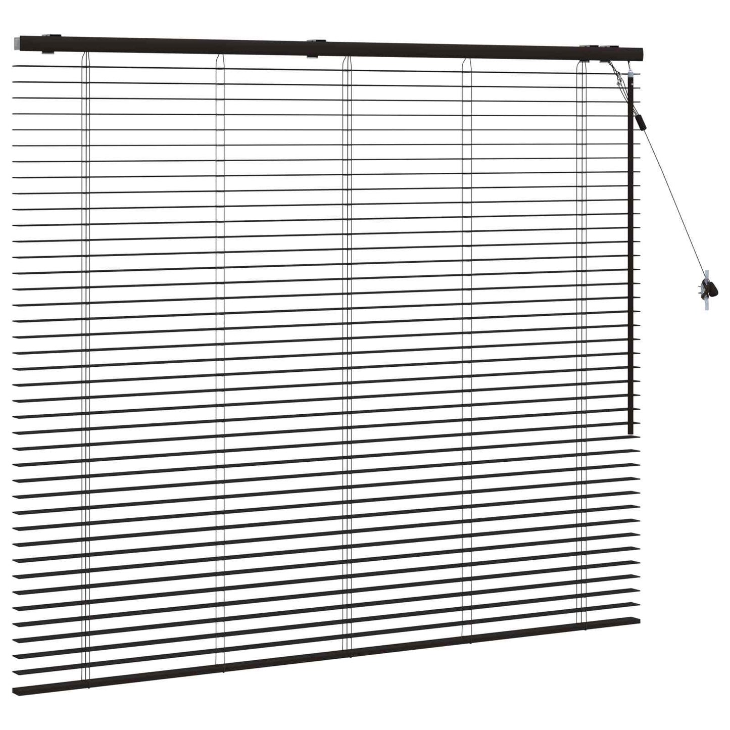 vidaXL Βενετσιάνικη Σκίαση Σκούρο Καφέ 150 x 130 εκ 35 mm