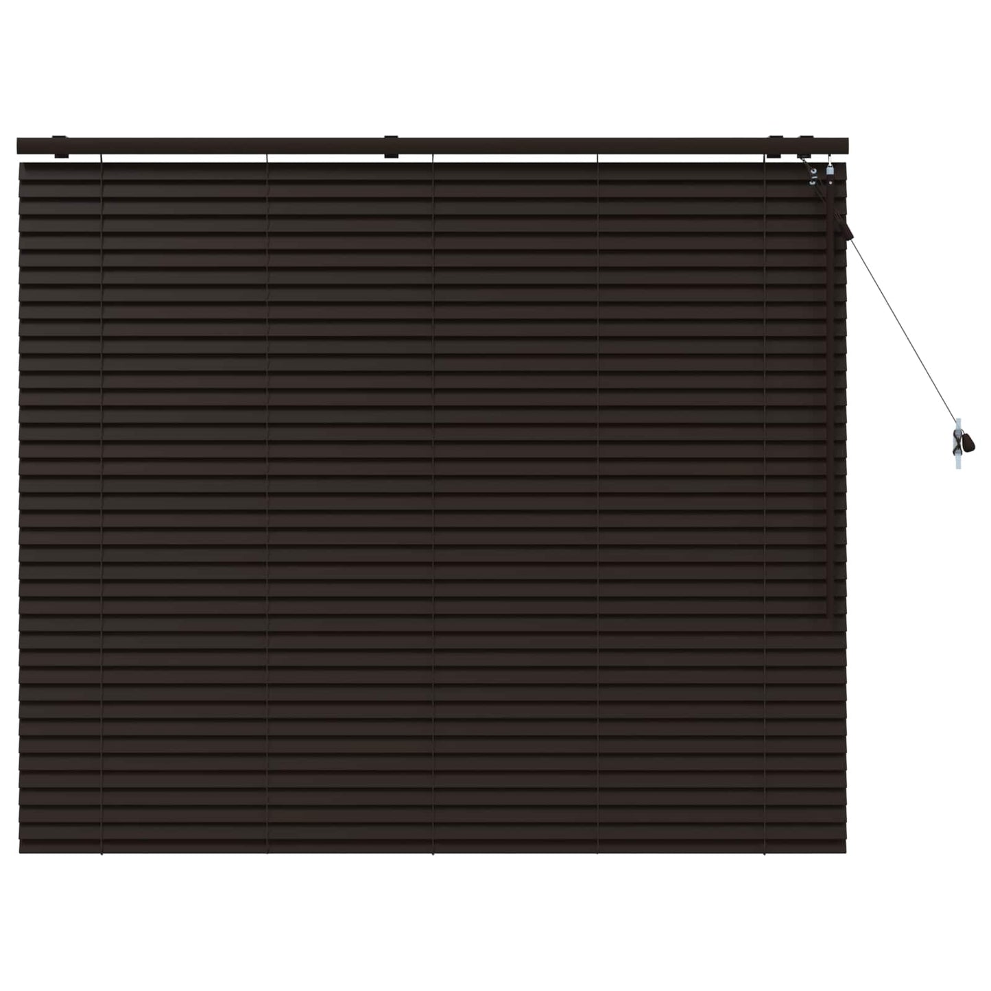 vidaXL Βενετσιάνικη Σκίαση Σκούρο Καφέ 150 x 130 εκ 35 mm