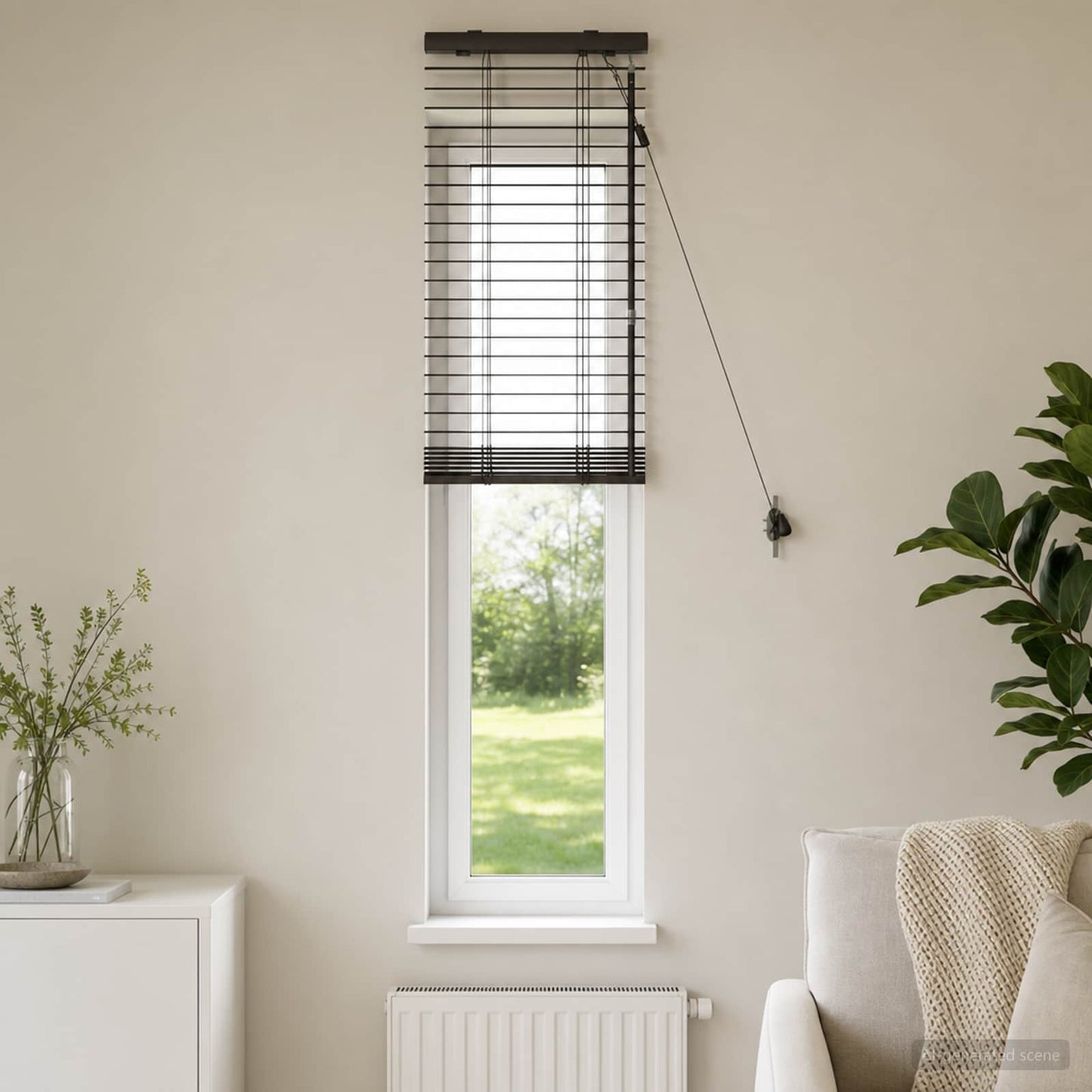 vidaXL Βενετσιάνικη Σκίαση Σκούρο Καφέ 40 x 160 cm 35 mm