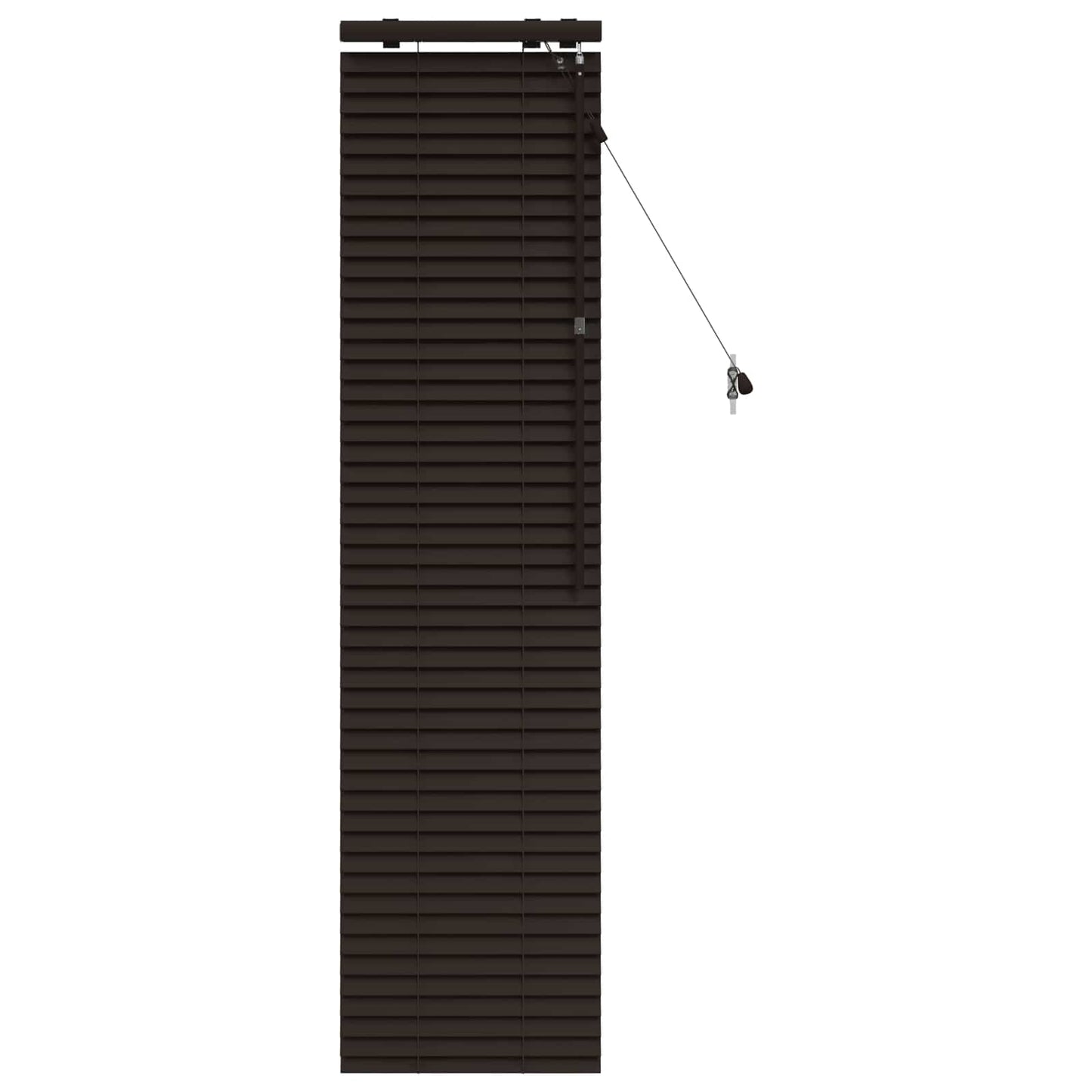 vidaXL Βενετσιάνικη Σκίαση Σκούρο Καφέ 45 x 160 εκ. 35 mm