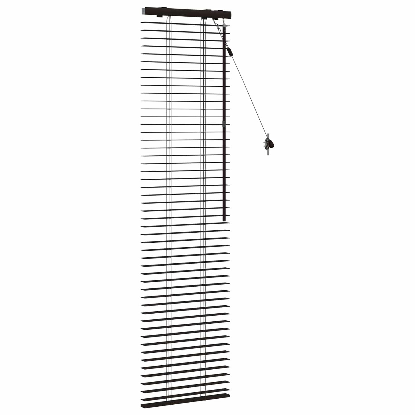 vidaXL Βενετσιάνικη Σκίαση Σκούρο Καφέ 50 x 160 εκ. 35 mm