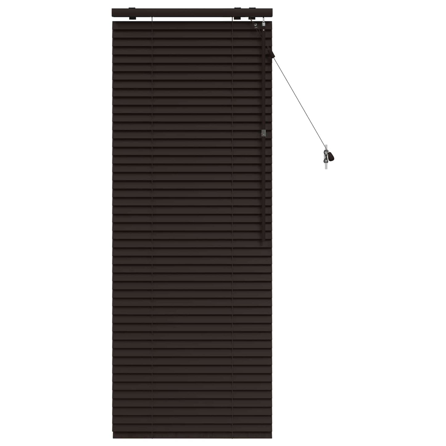 vidaXL Βενετσιάνικη Σκίαση Σκούρο Καφέ 60 x 160 εκ. 35 mm