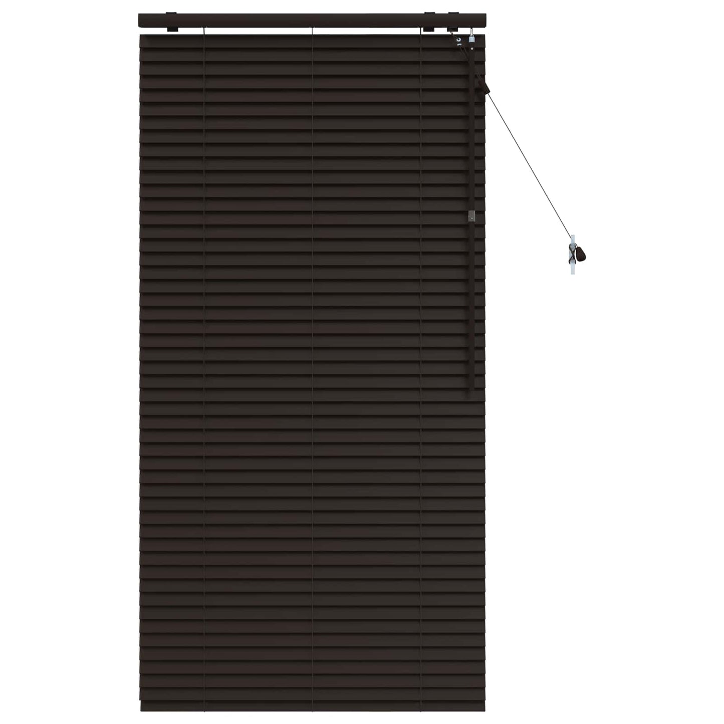 vidaXL Βενετσιάνικη Σκίαση Σκούρο Καφέ 75 x 160 εκ. 35 mm