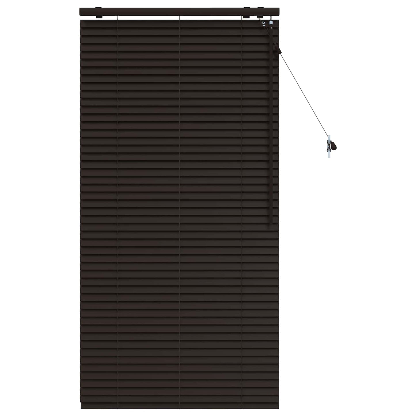 vidaXL Βενετσιάνικη Σκίαση Σκούρο Καφέ 80 x 160 cm 35 mm