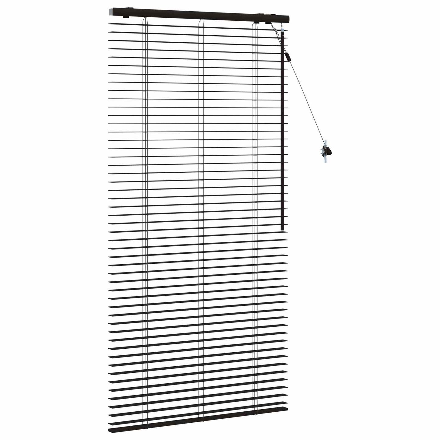 vidaXL Βενετσιάνικη Σκίαση Σκούρο Καφέ 90 x 160 εκ. 35 mm