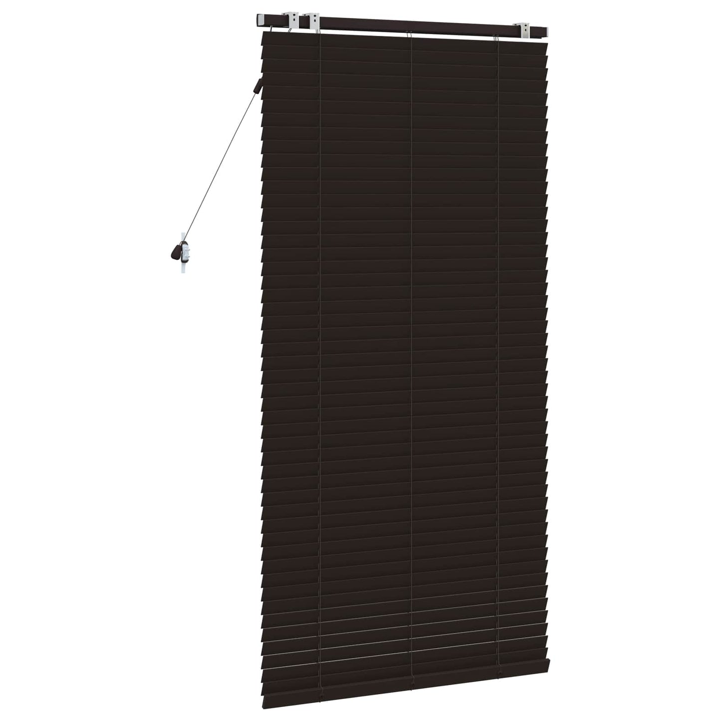 vidaXL Βενετσιάνικη Σκίαση Σκούρο Καφέ 95 x 160 εκ. 35 mm