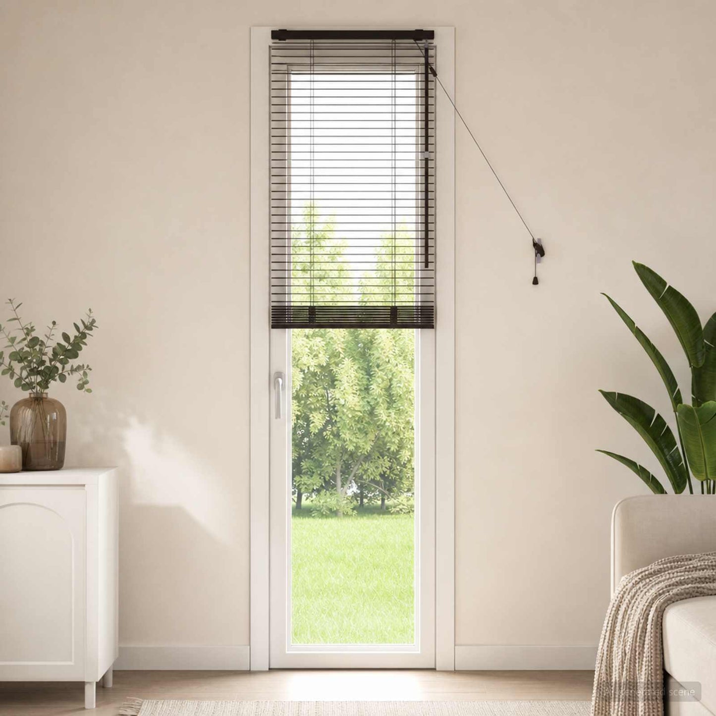 vidaXL Βενετσιάνικη Σκίαση Σκούρο Καφέ 40 x 250 εκ. 35 mm