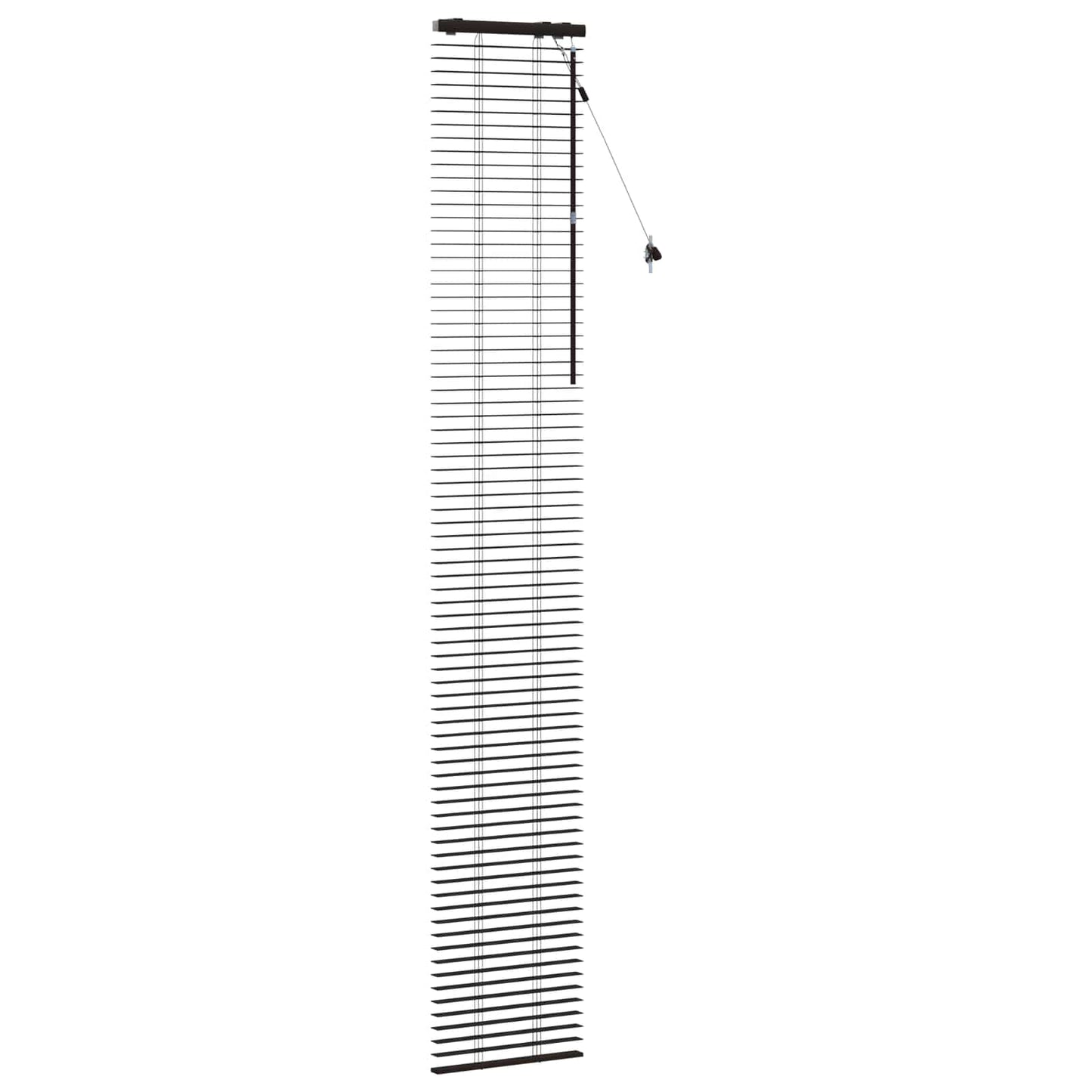vidaXL Βενετσιάνικη Σκίαση Σκούρο Καφέ 45 x 250 εκ. 35 mm