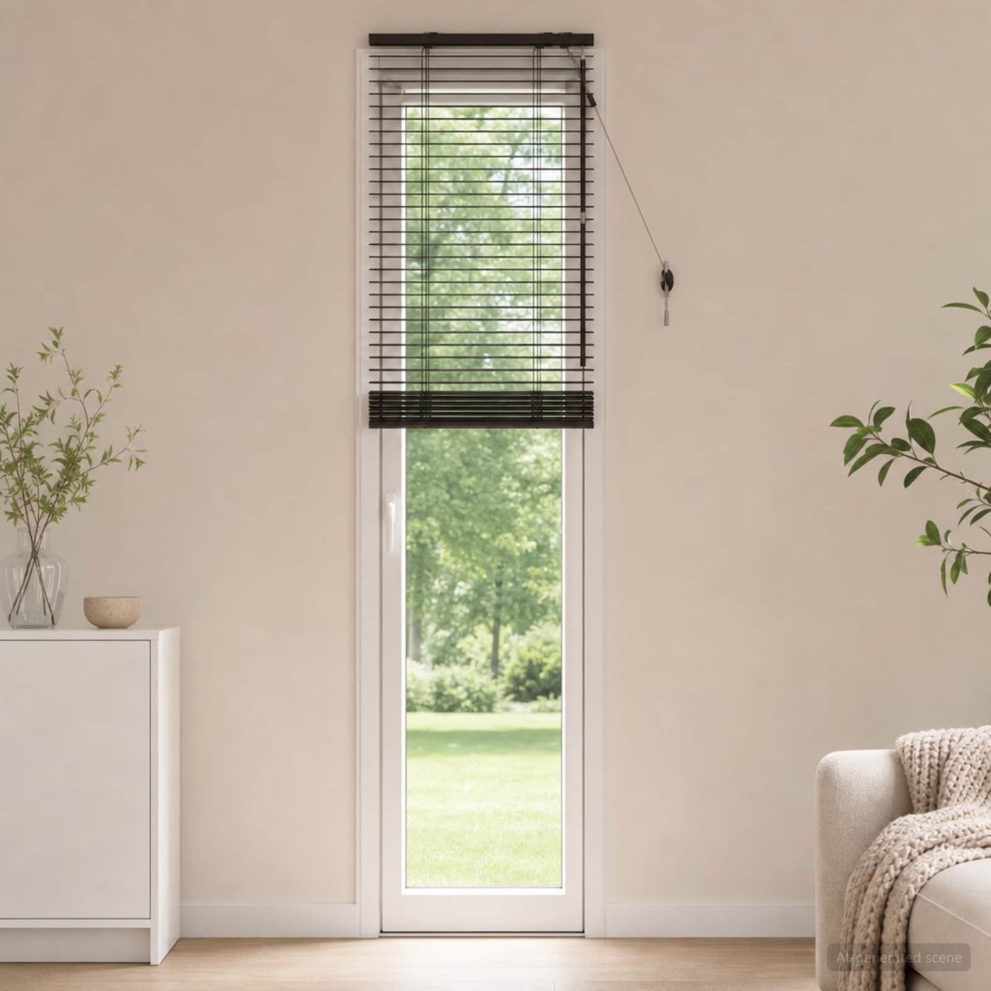 vidaXL Βενετσιάνικη Σκίαση Σκούρο Καφέ 60 x 250 εκ. 35 mm