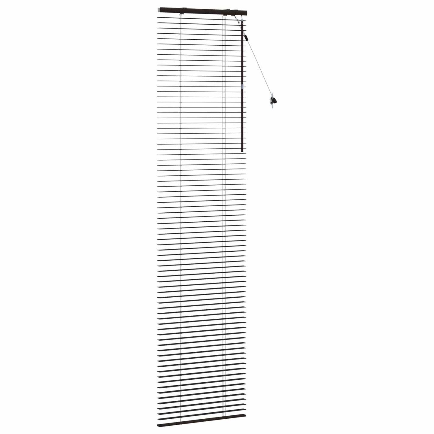 vidaXL Βενετσιάνικη Σκίαση Σκούρο Καφέ 60 x 250 εκ. 35 mm