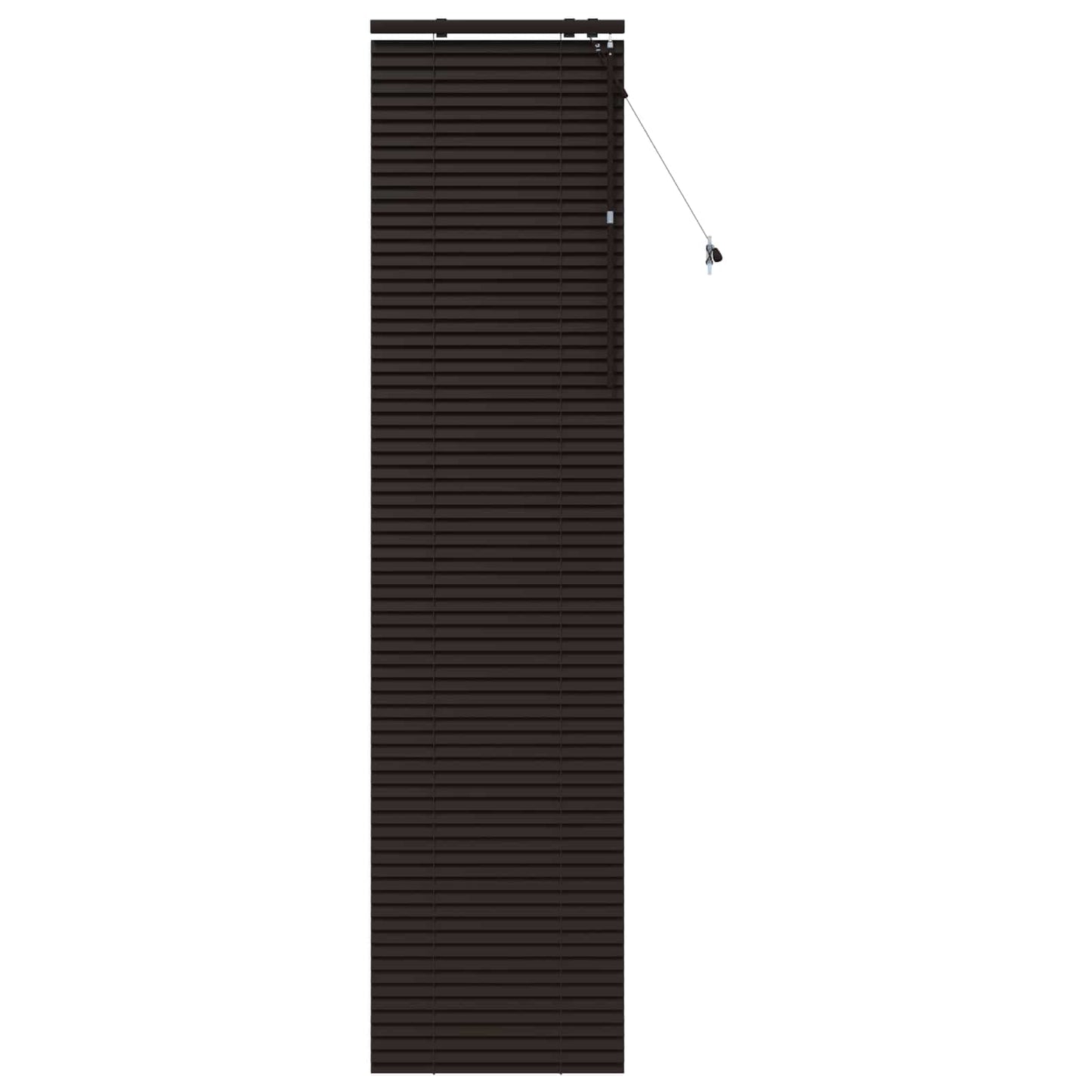 vidaXL Βενετσιάνικη Σκίαση Σκούρο Καφέ 65 x 250 cm 35 mm
