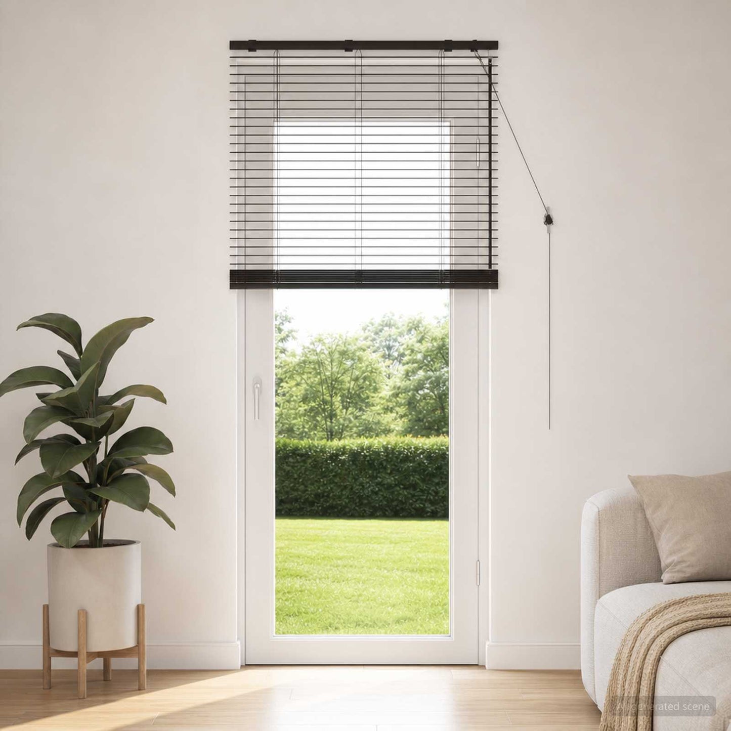 vidaXL Βενετσιάνικη Σκίαση Σκούρο Καφέ 80 x 250 cm 35 mm
