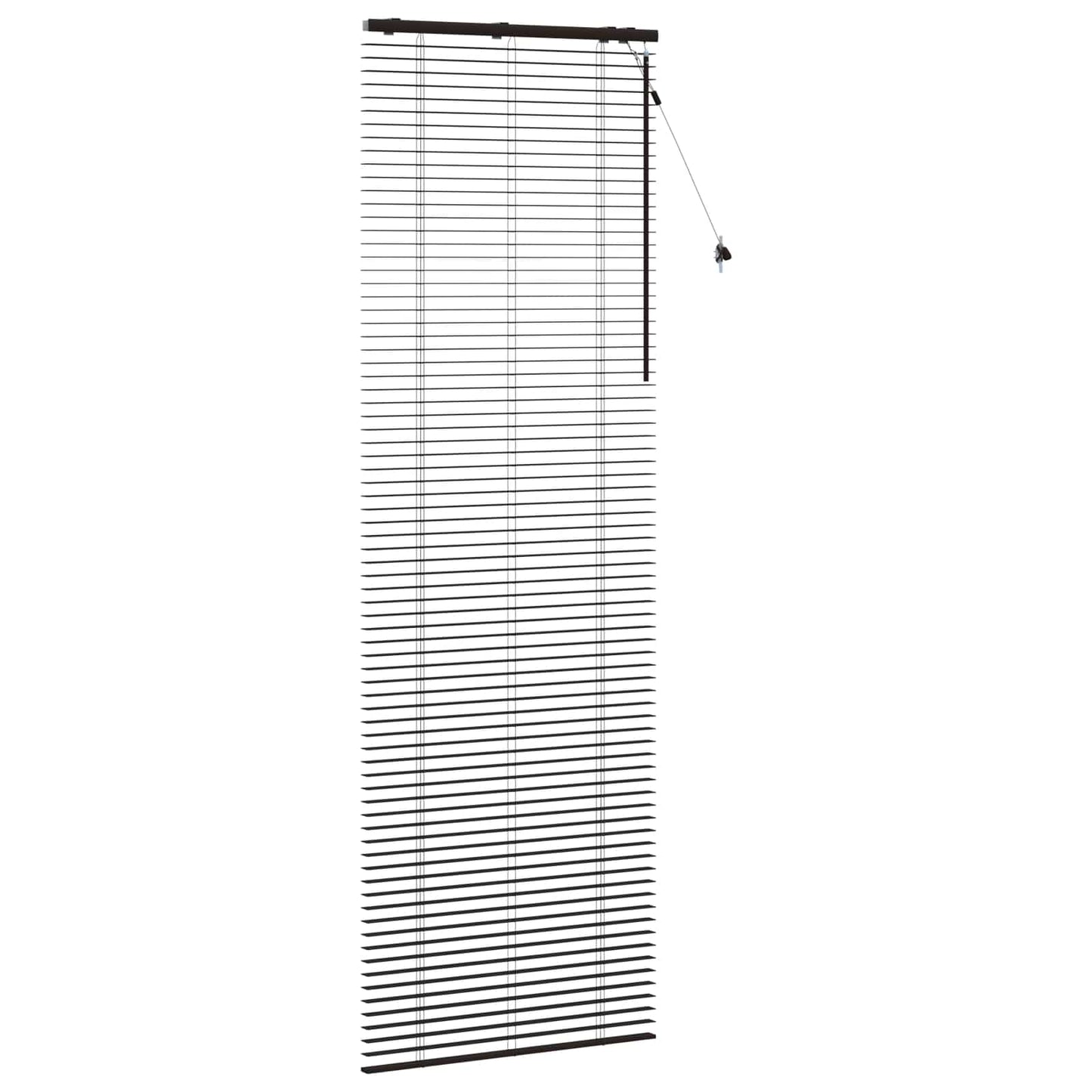 vidaXL Βενετσιάνικη Σκίαση Σκούρο Καφέ 80 x 250 cm 35 mm
