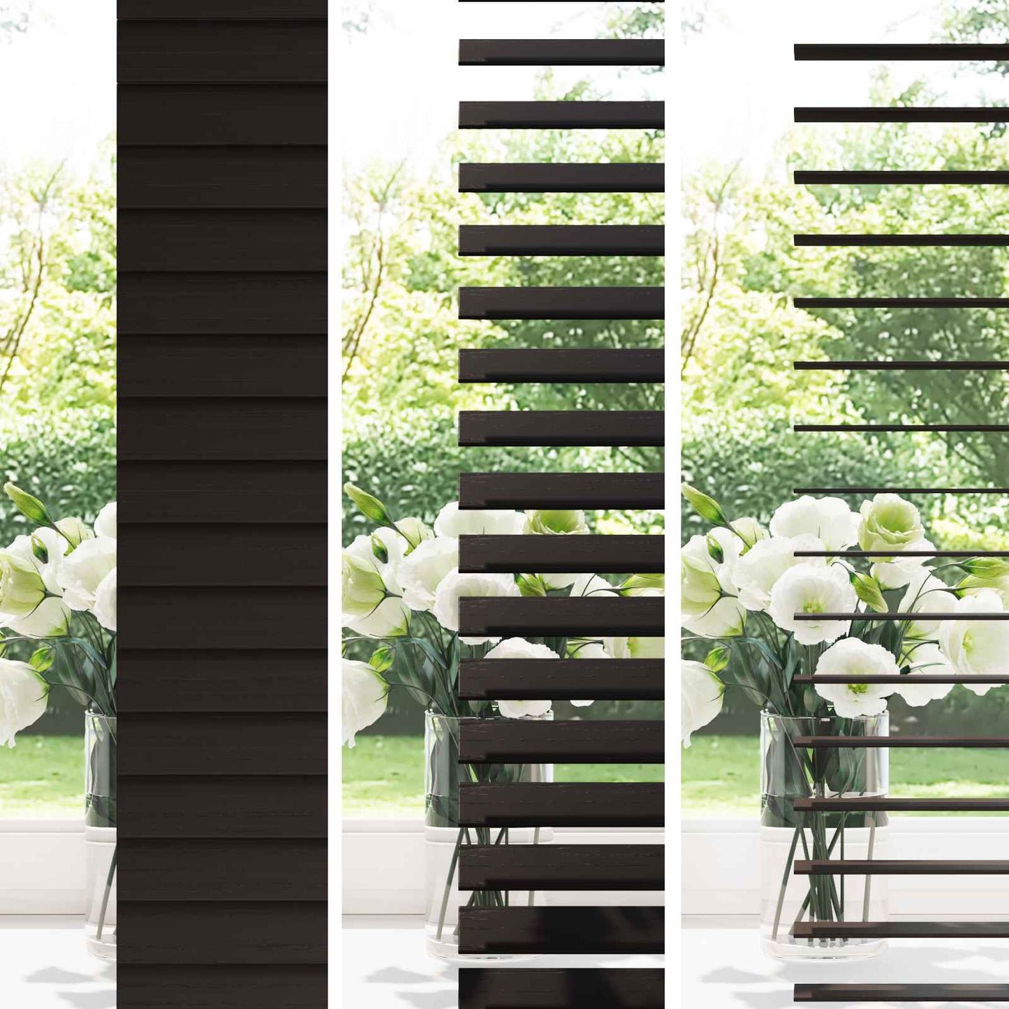 vidaXL Βενετσιάνικη Σκίαση Σκούρο Καφέ 95 x 250 εκ. 35 mm