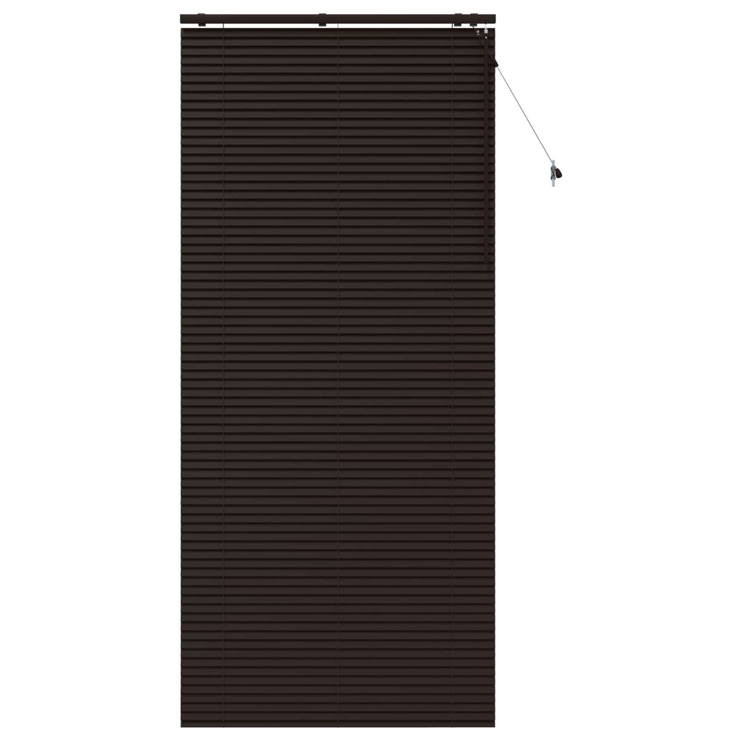 vidaXL Βενετσιάνικη Σκίαση Σκούρο Καφέ 100 x 250 cm 35 mm
