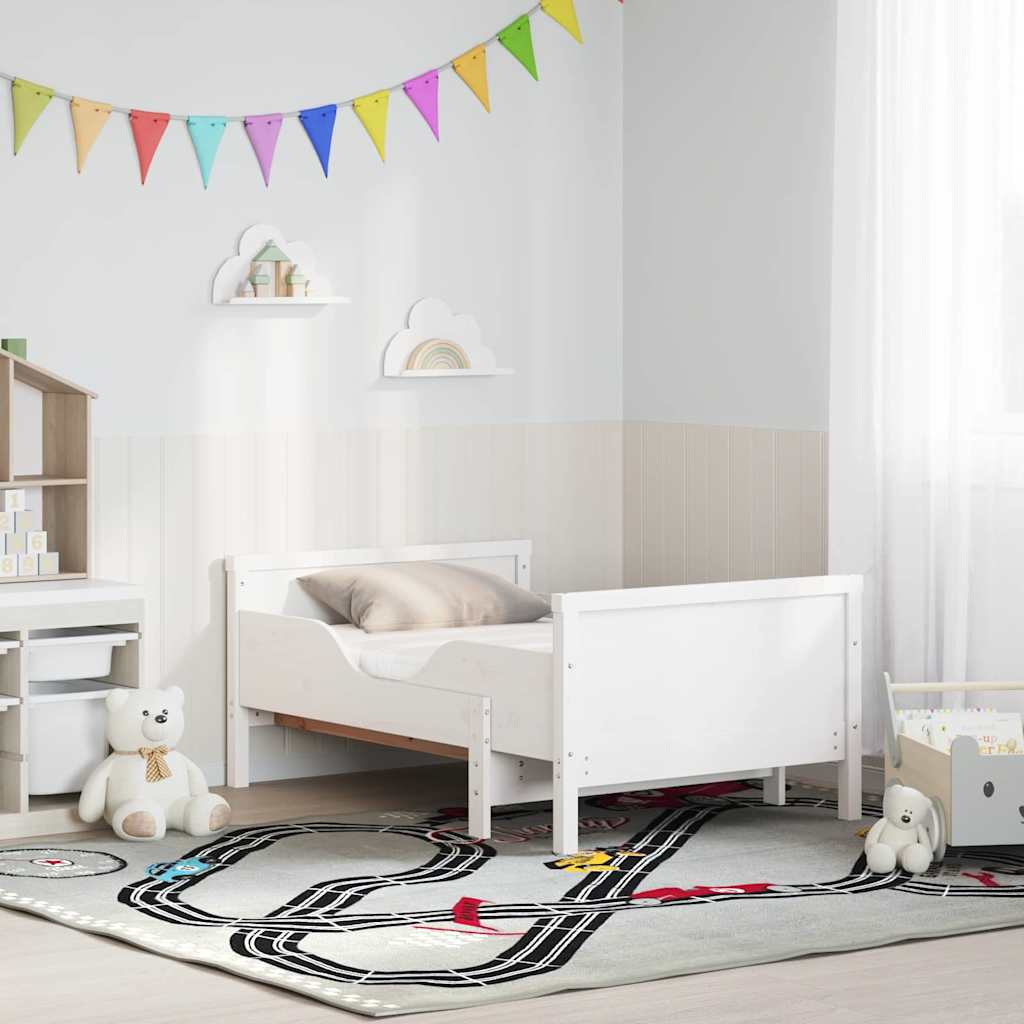 vidaXL Σκελετός Κρεβατιού Λευκό 80 x 200 cm Στερεά ξυλεία πεύκου