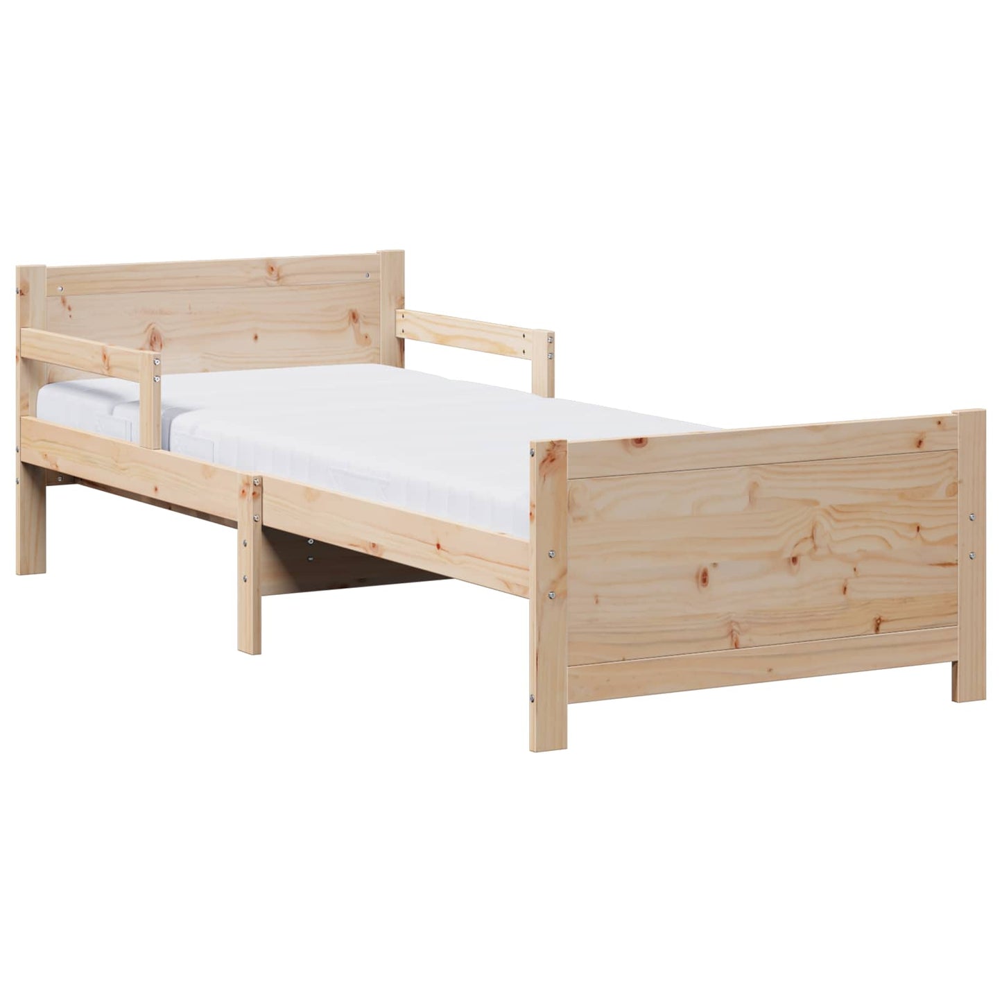 vidaXL Σκελετός Κρεβατιού Καφέ 80 x 200 cm Στερεά ξυλεία πεύκου