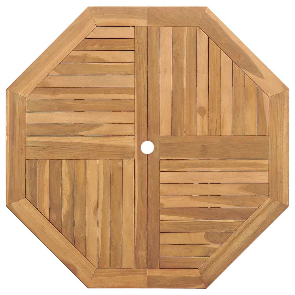 vidaXL Σέτ φαγητού για κήπο 5 pcs Καφέ Μασίφ ξύλο teak