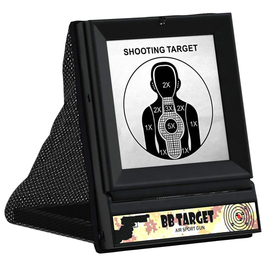 vidaXL Στόχος Airsoft Μαύρο 19 x 26 x 25 εκ Πλαστικό