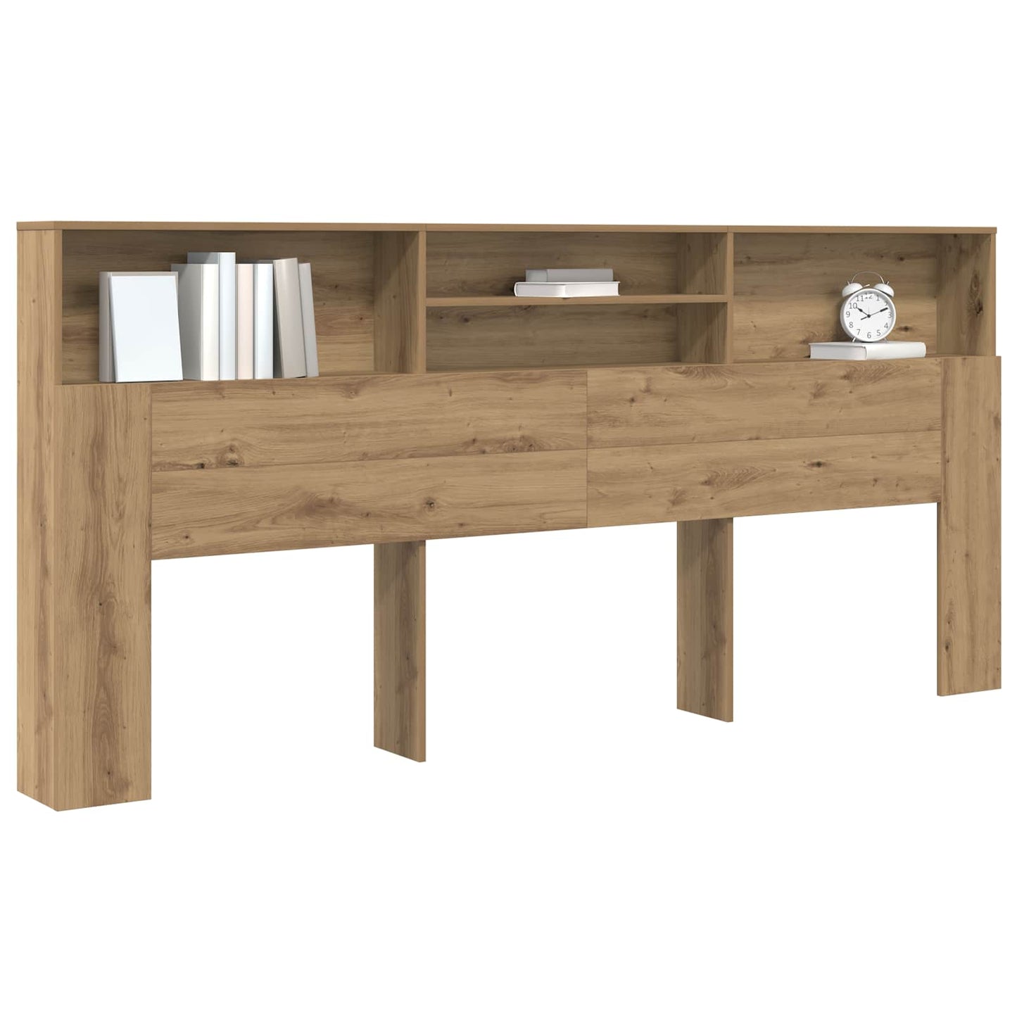 vidaXL Κρεβάτι με Κεφαλάρι Artisan Oak Επεξεργασμένο Ξύλο