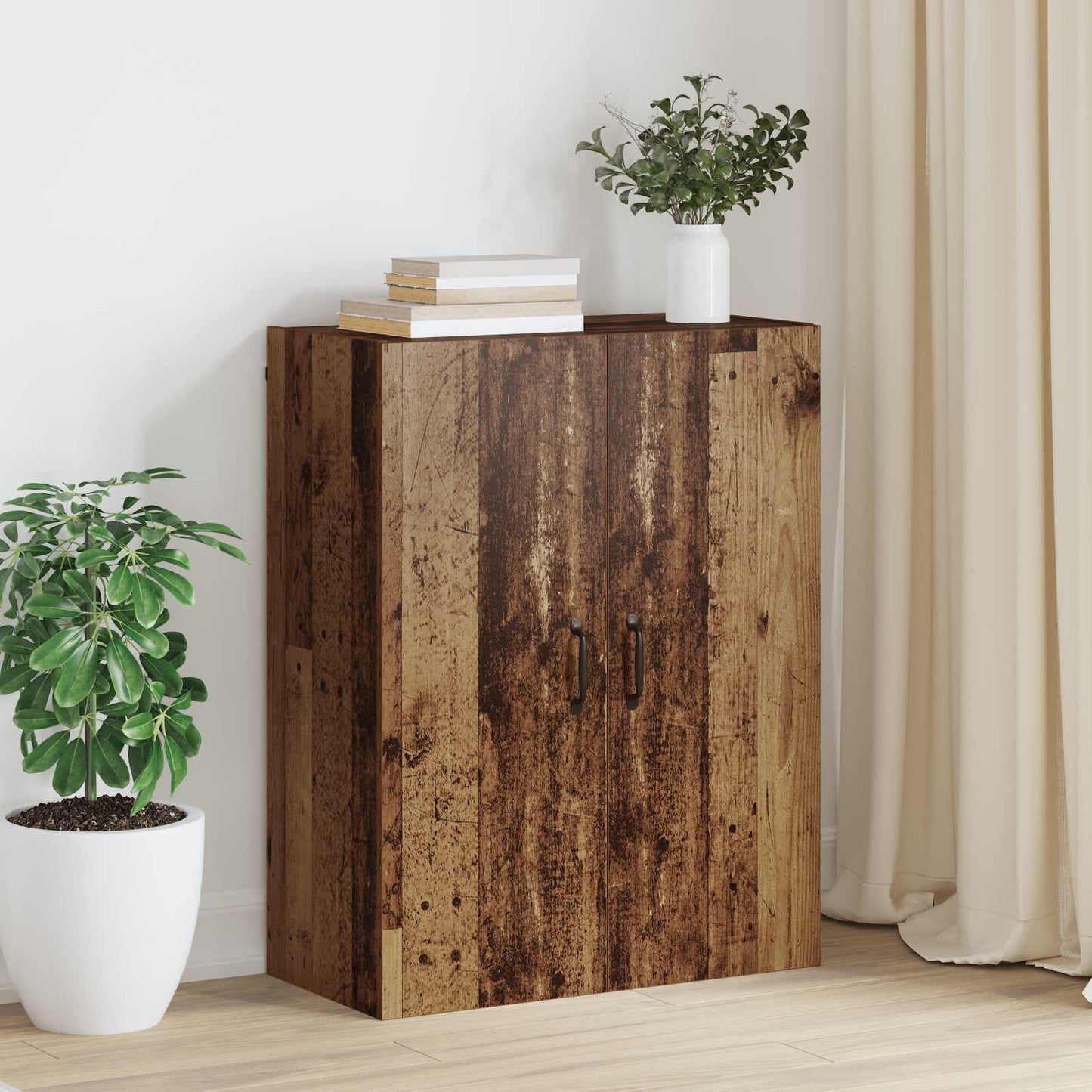 vidaXL Ντουλάπα Τοίχου Επιτοίχιο Παλιό ξύλο 69,5 x 34 x 90 εκ.