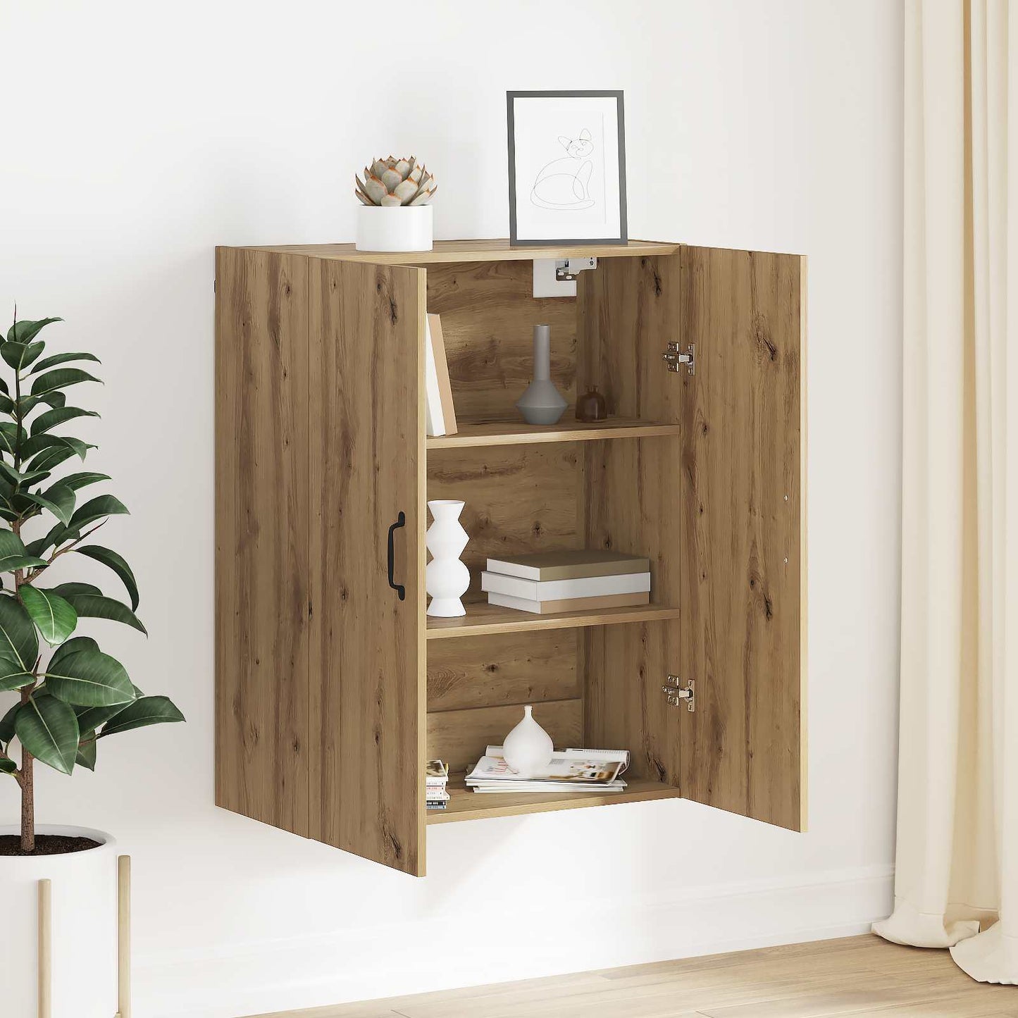 vidaXL Ντουλάπα Τοίχου Επιτοίχιο Artisan Oak 69,5 x 34 x 90 εκ.